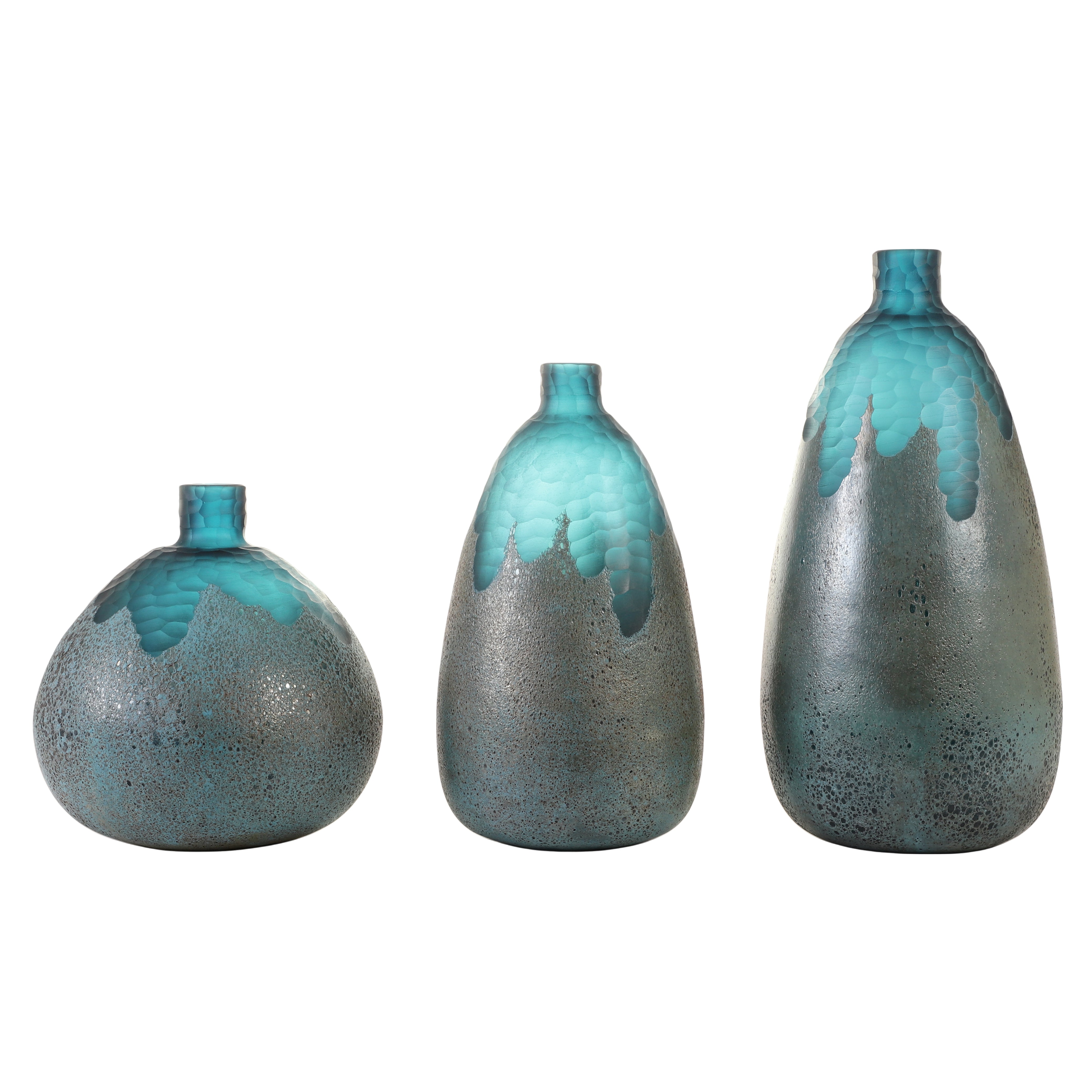 Drip Glaze Ombre Glass Vase (Single)