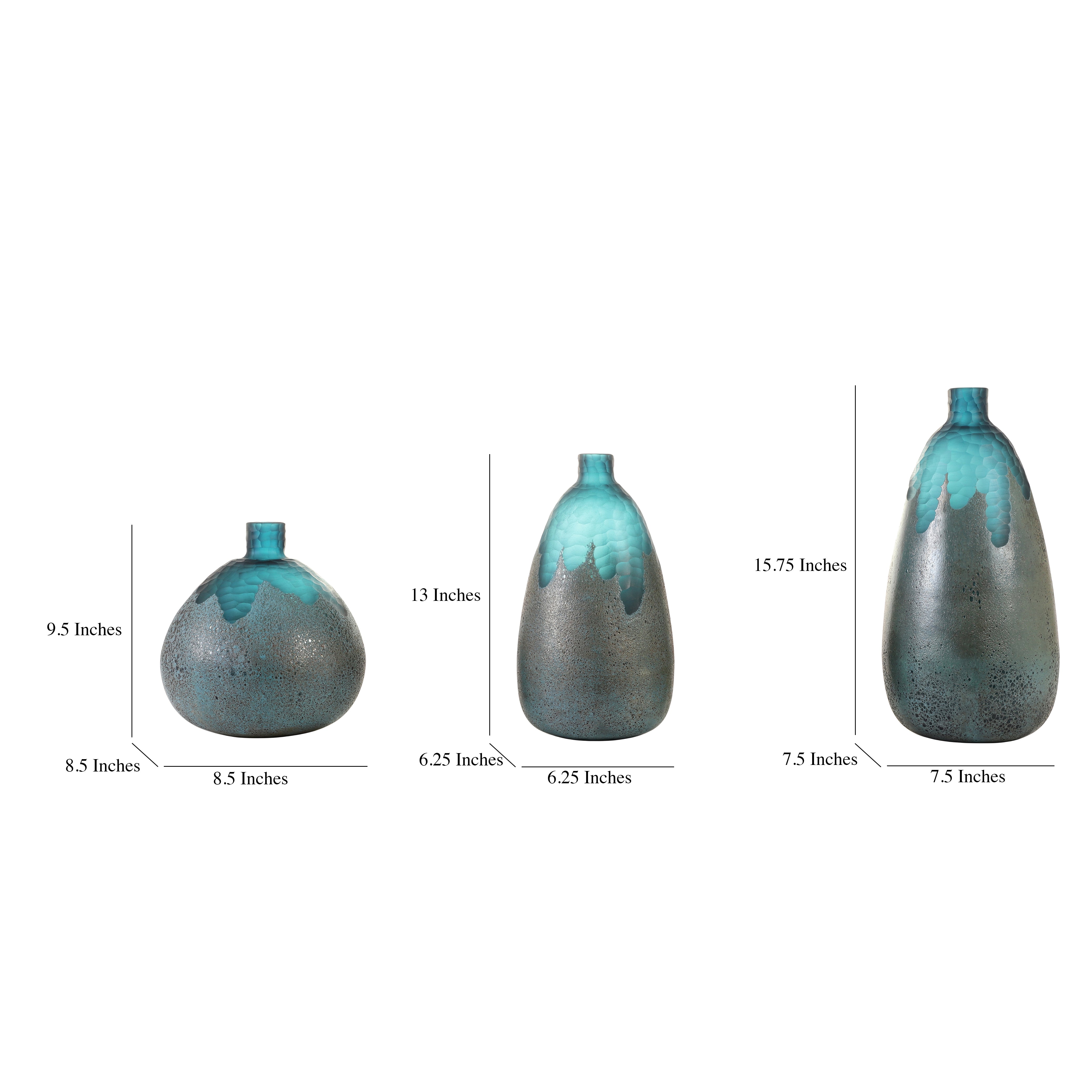 Drip Glaze Ombre Glass Vase (Single)