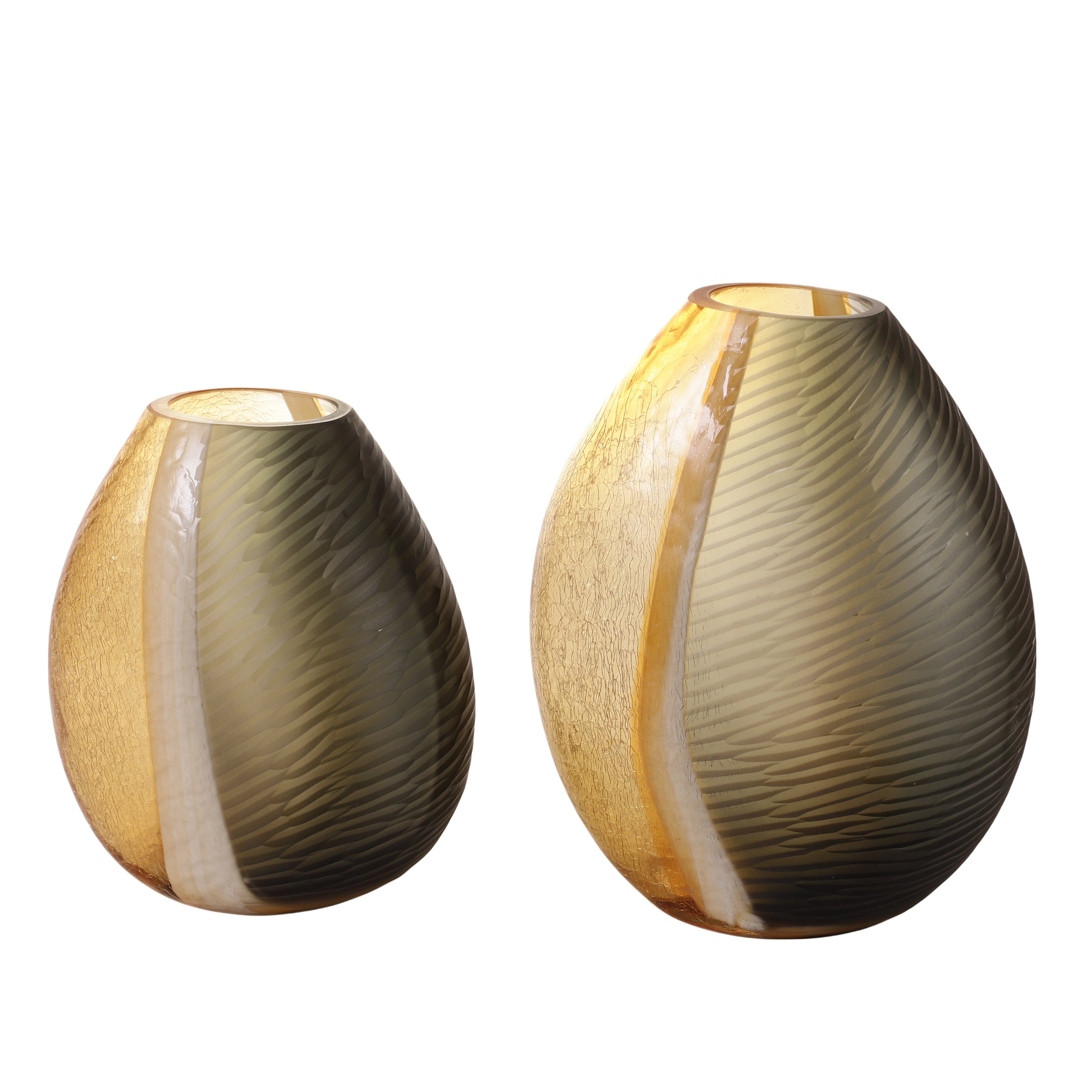 Segmented Ombre Glass Vase (Single)