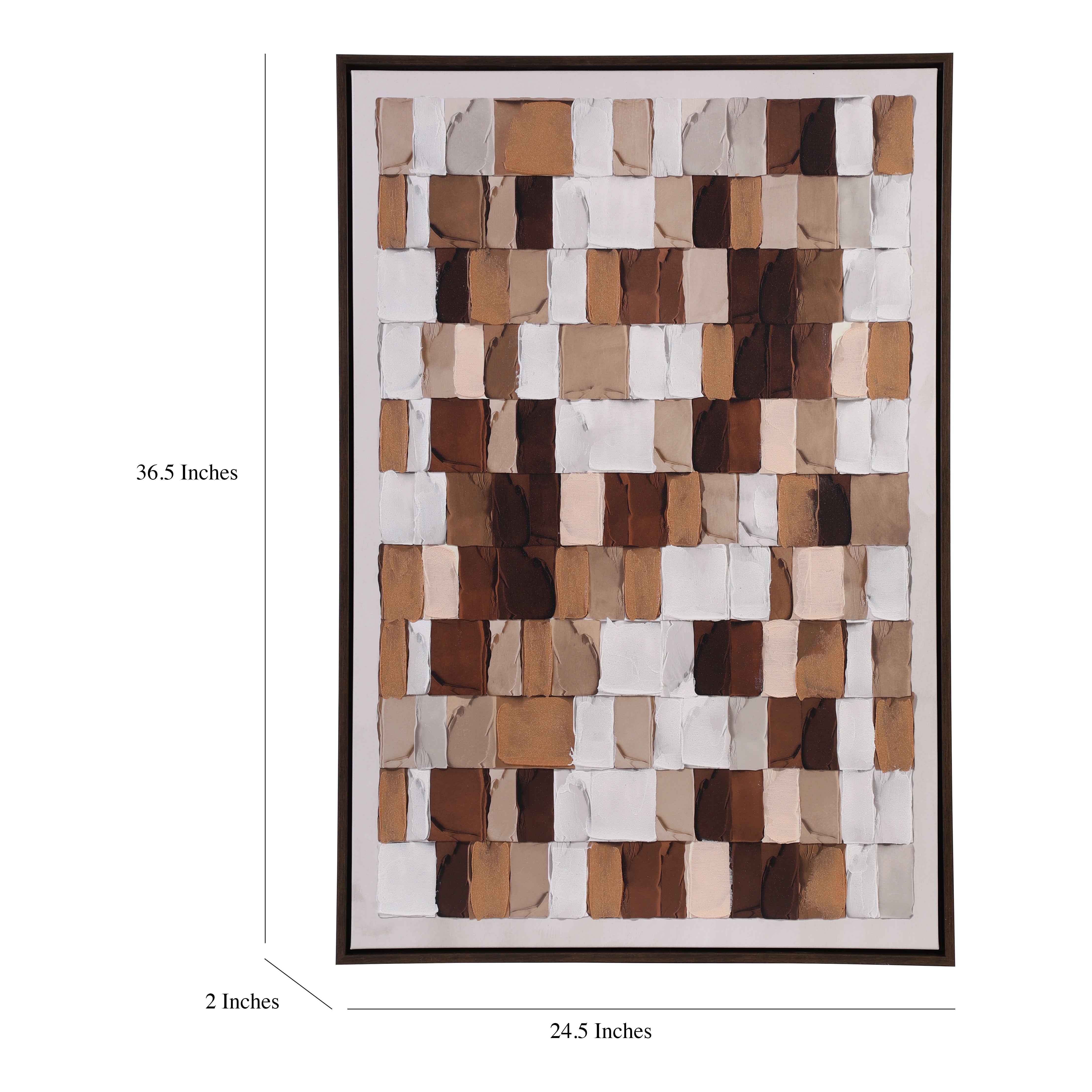 Mosaic Texture Hand-Painted Canvas Art