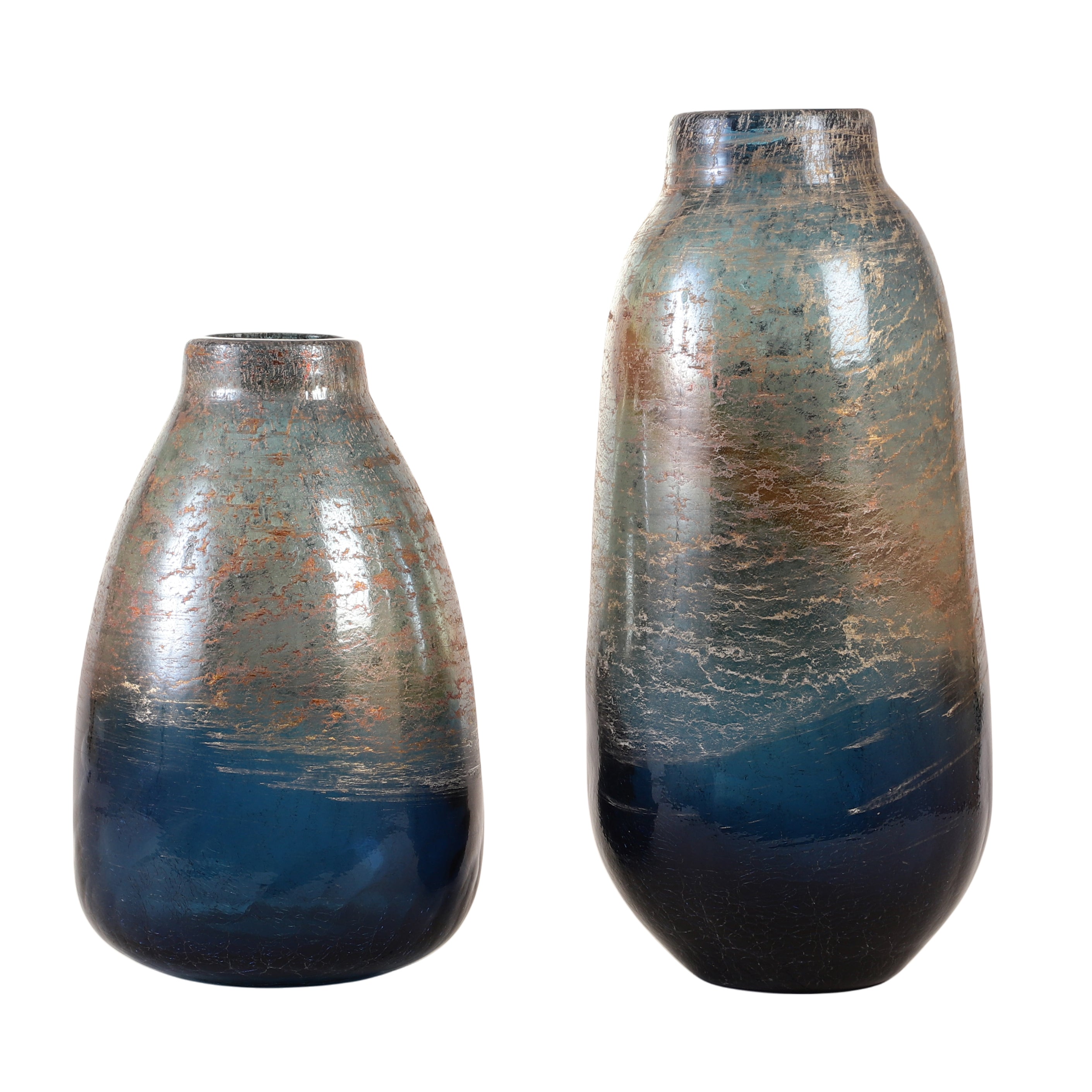 Ombre Textured Glass Vase (Single)
