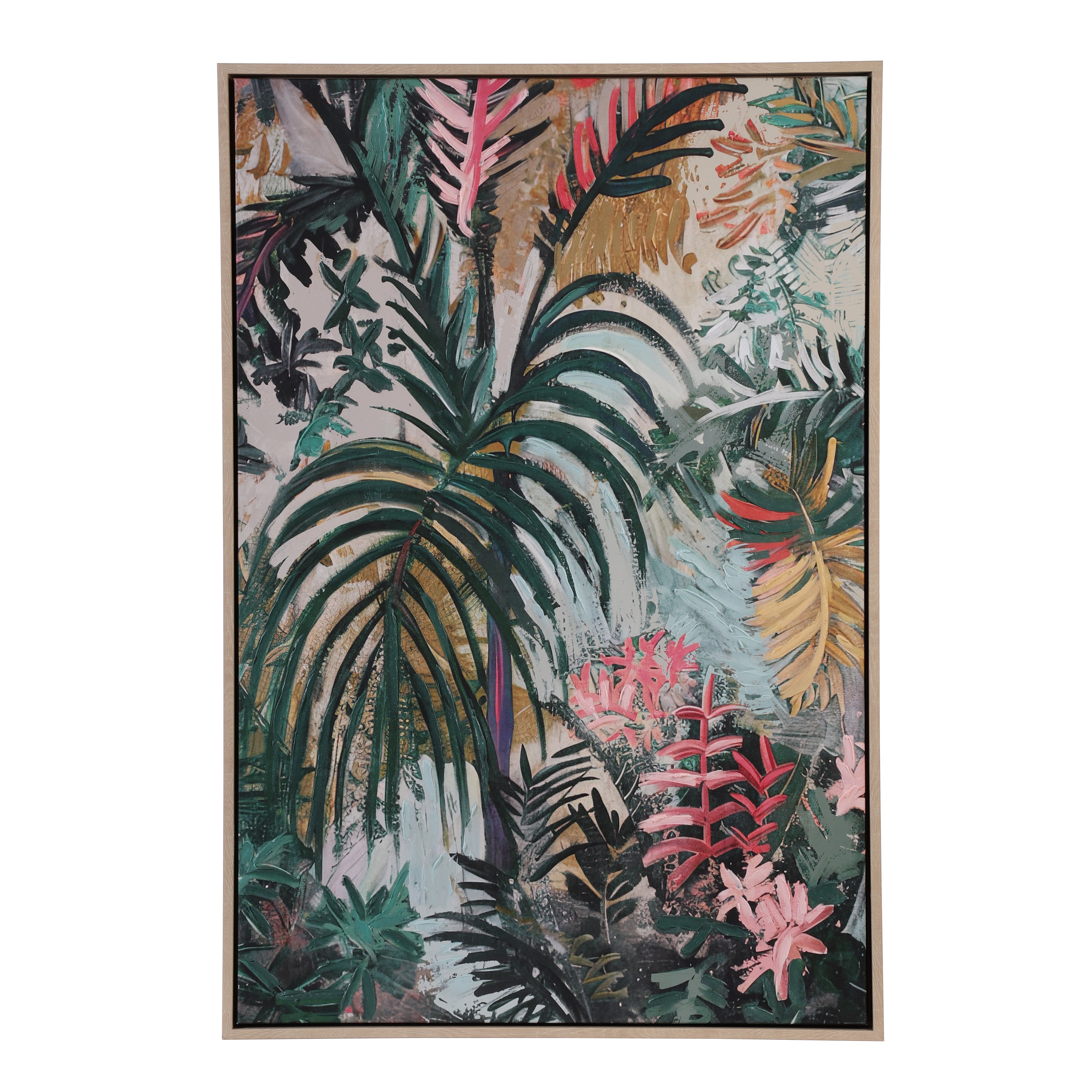 Tropical Harmony Hand-Painted Canvas Art