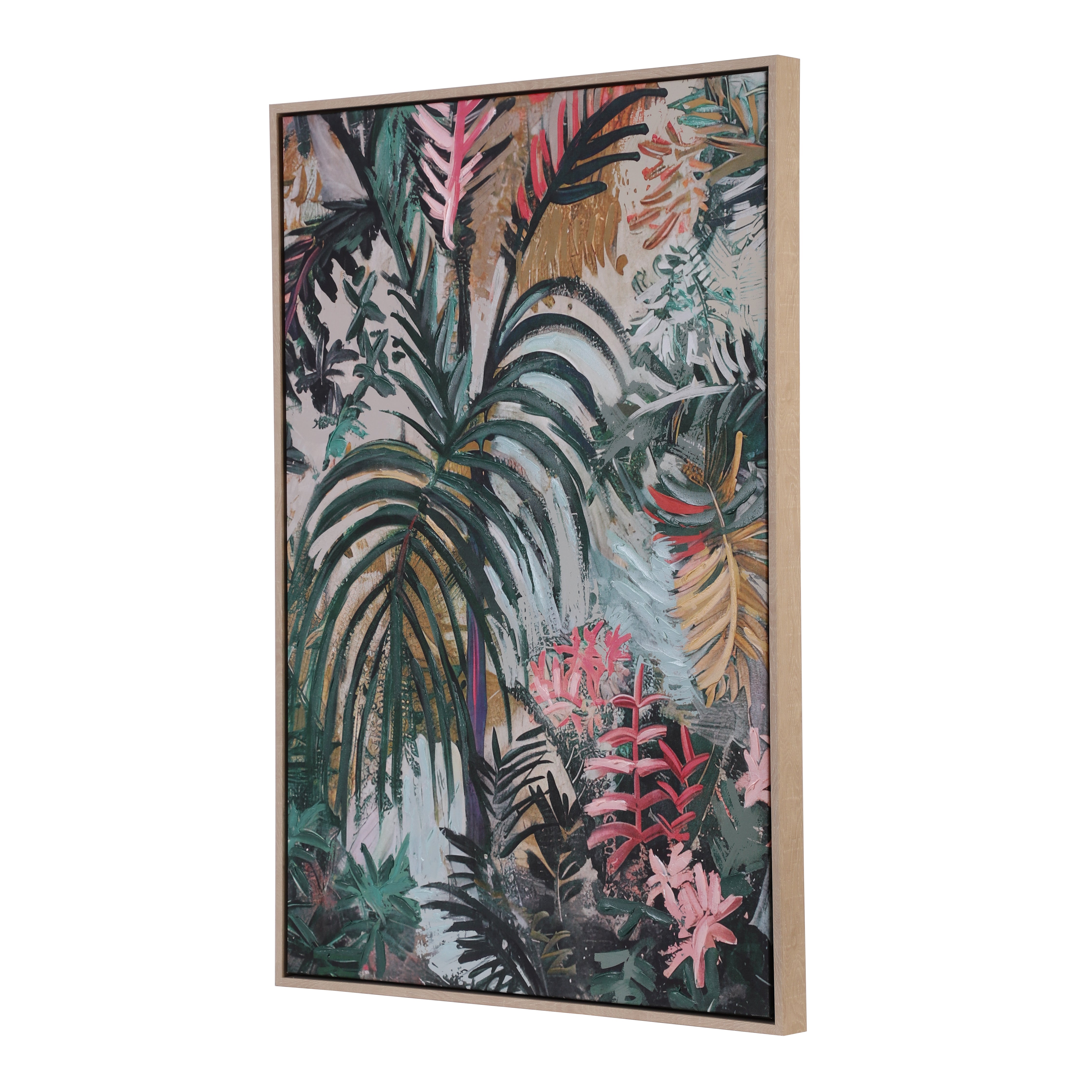 Tropical Harmony Hand-Painted Canvas Art