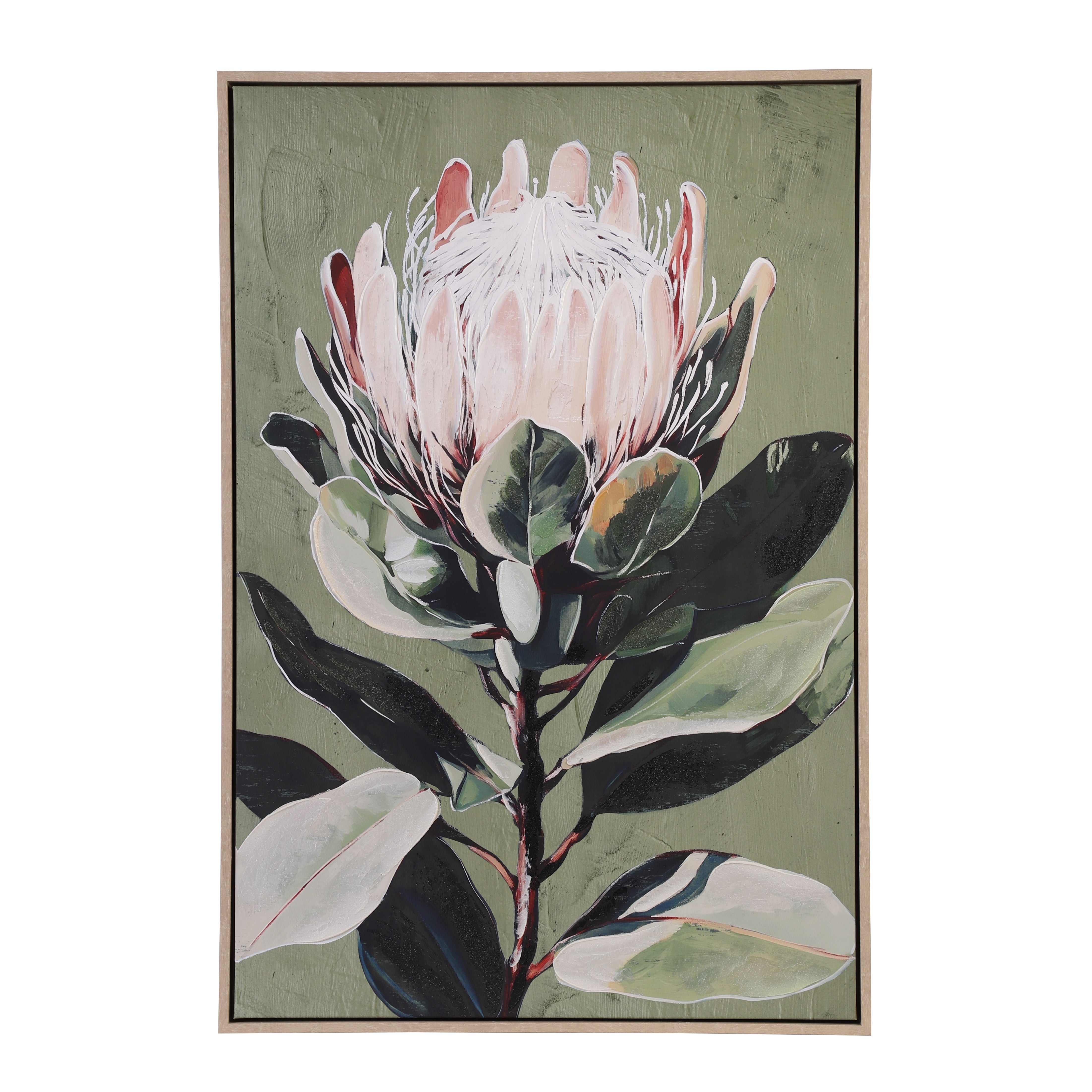 Botanical Harmony Framed Canvas Art (Set of 2)
