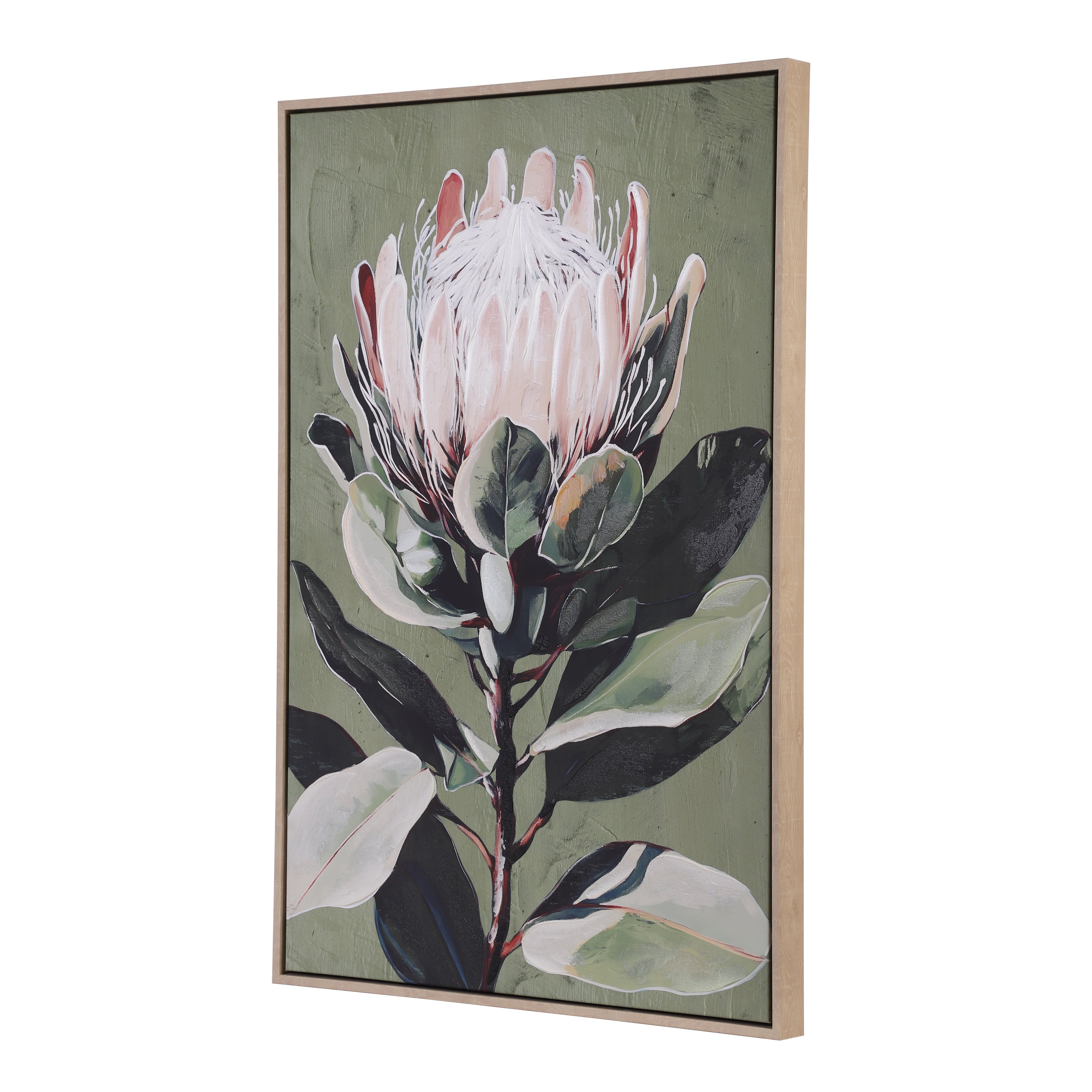 Botanical Harmony Framed Canvas Art (Set of 2)