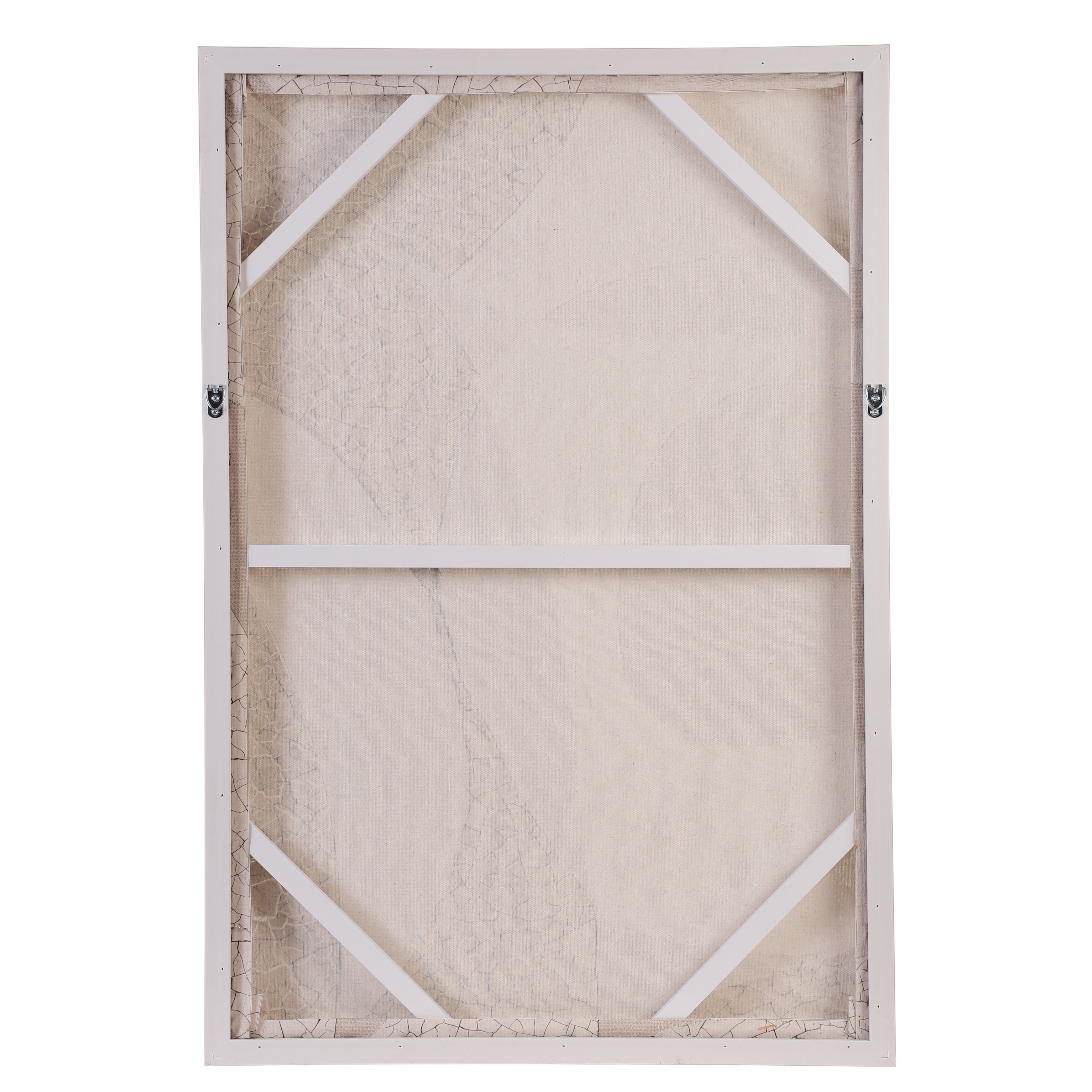 Oil Hand-Painted Crack Finish Canvas Wall Art