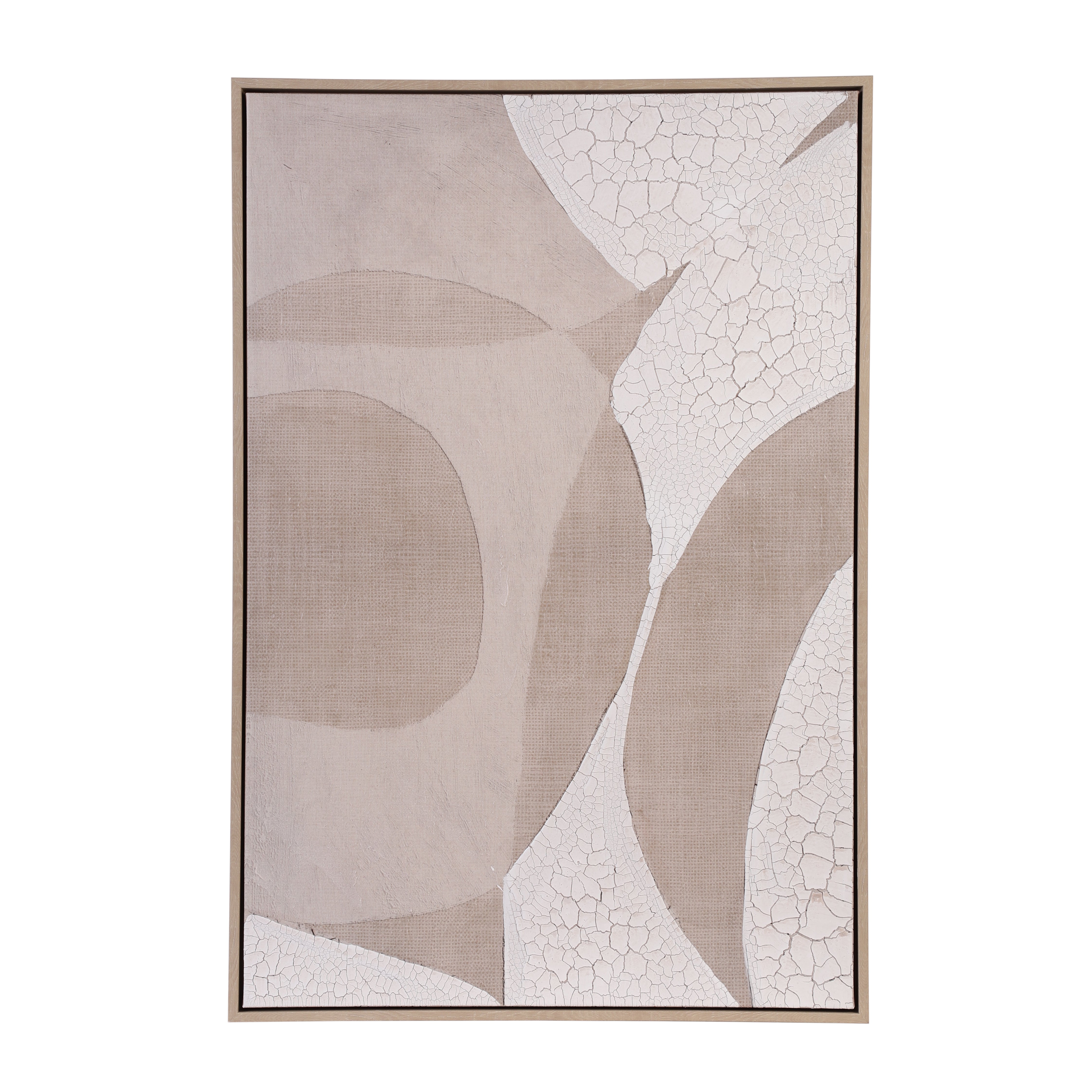 Oil Hand-Painted Crack Finish Canvas Wall Art