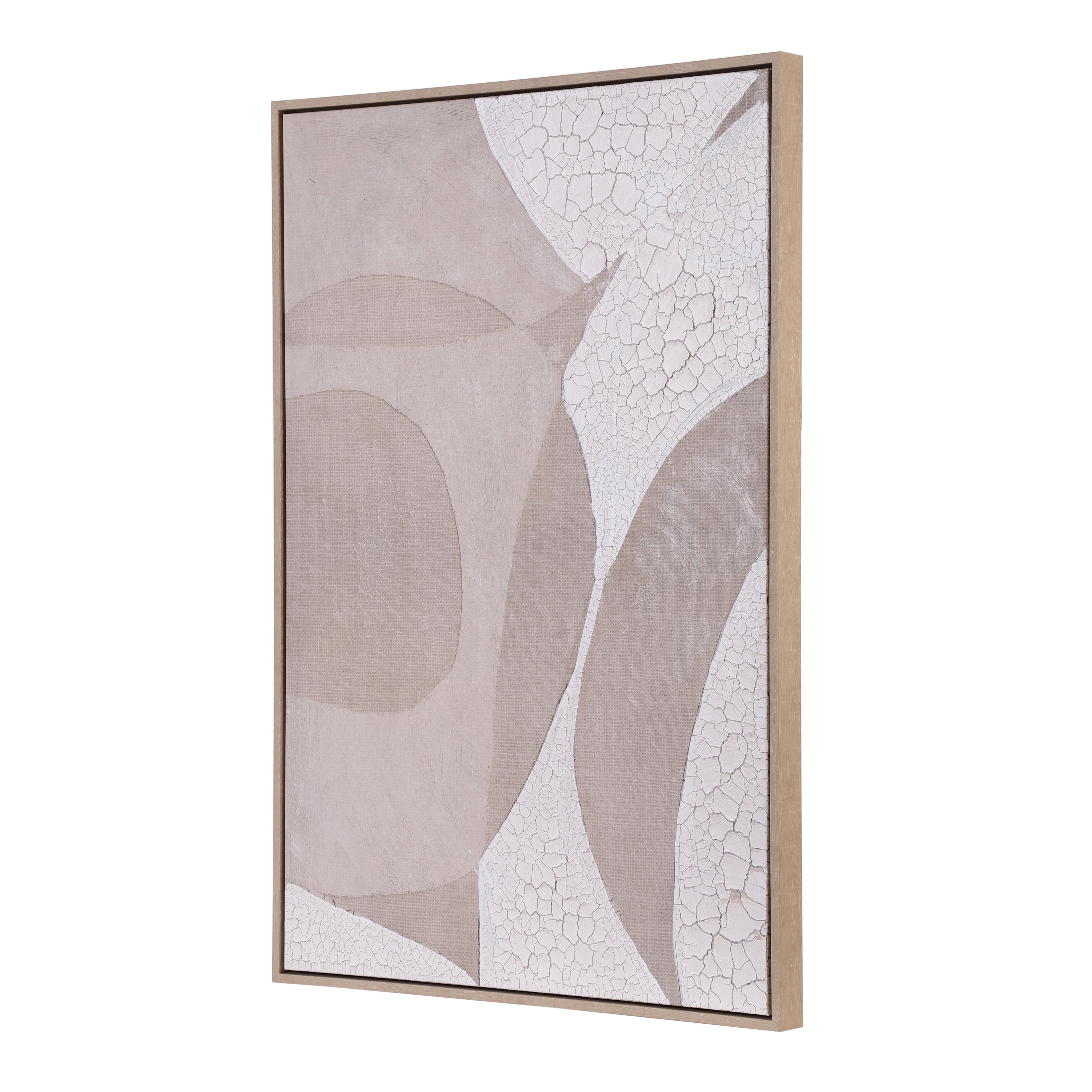 Oil Hand-Painted Crack Finish Canvas Wall Art