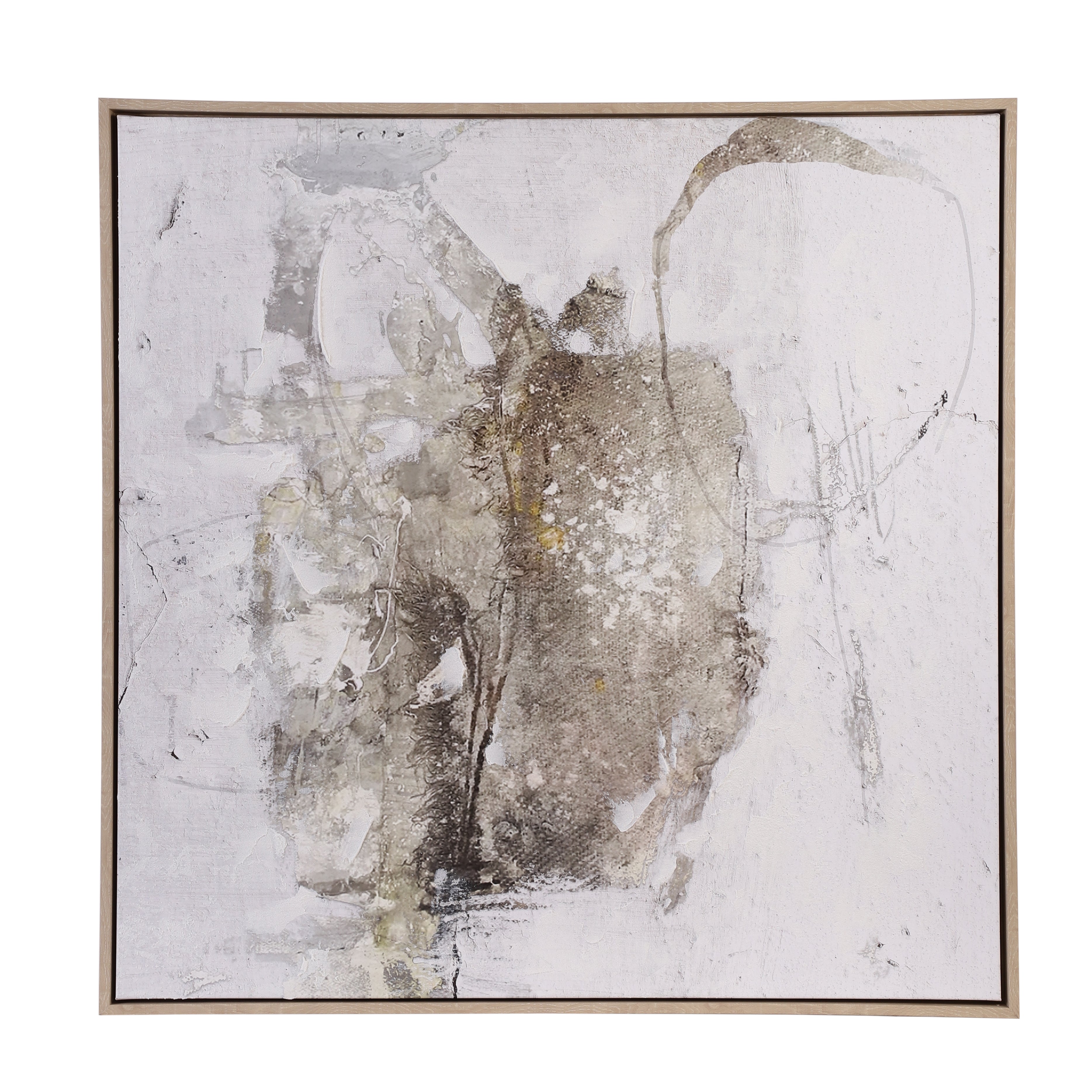 Gestural Abstraction Oil-Painted Canvas Art