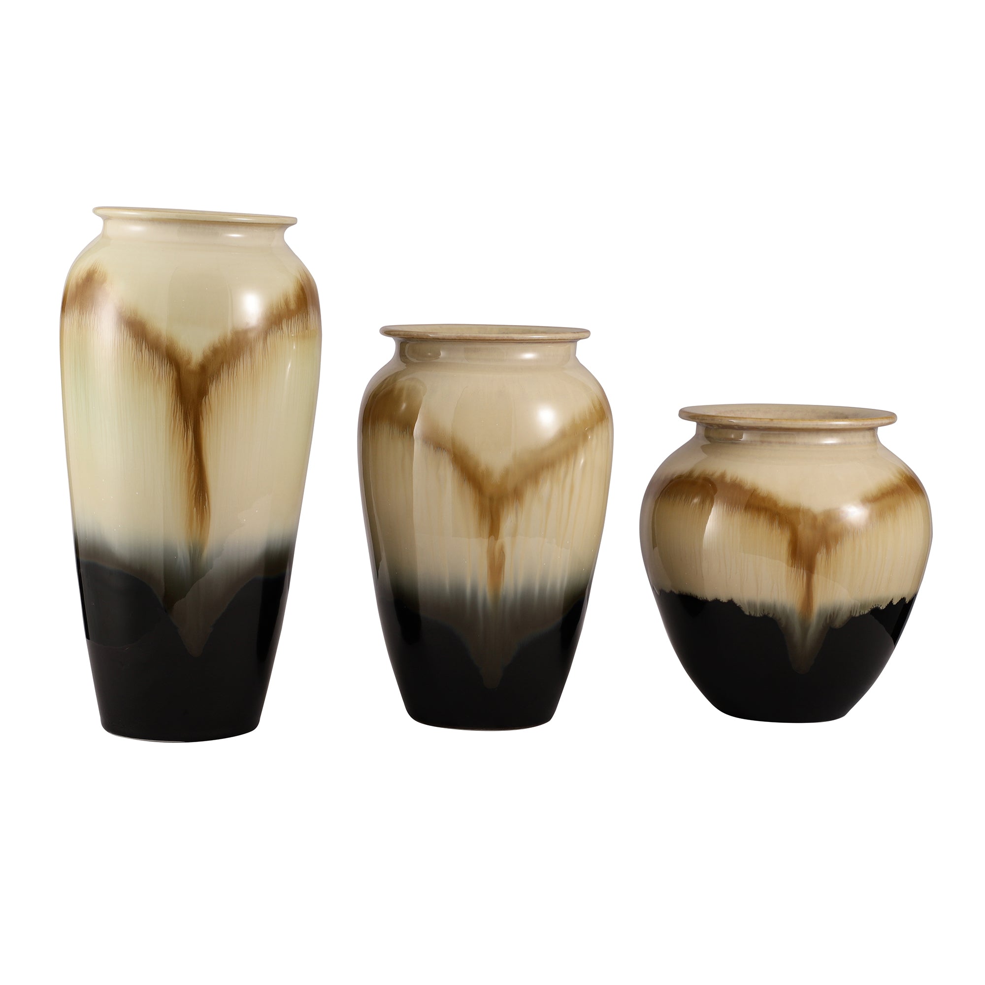 Blue/Brown Shaded Ceramic Vase (Single)