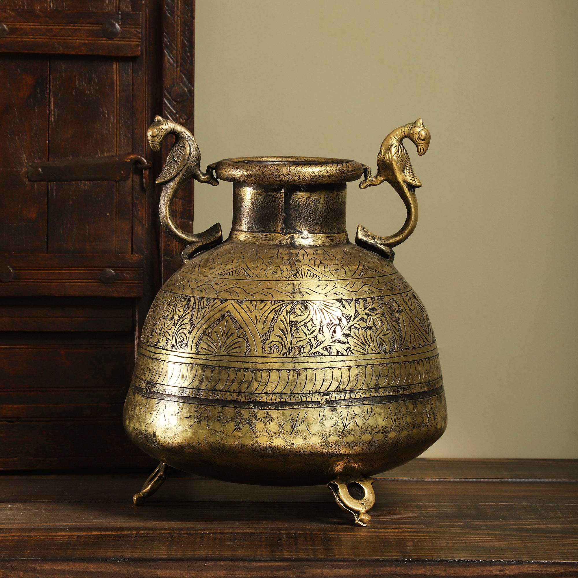 Antique Brass Pot