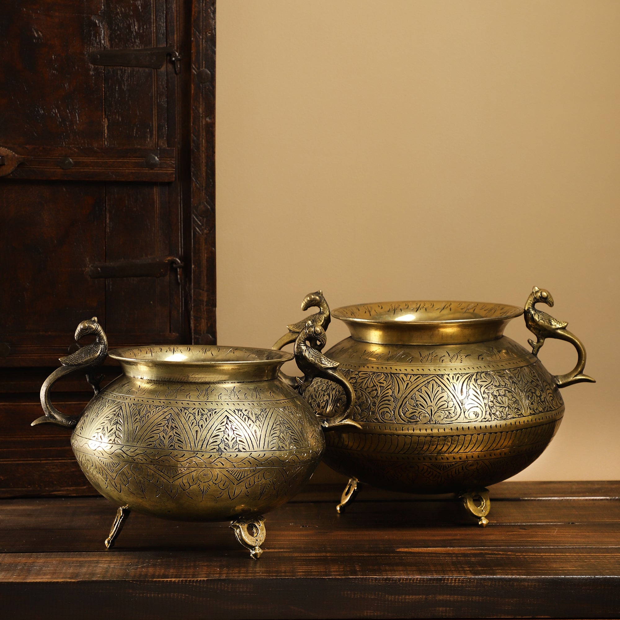 Antique Brass Pot - Oval (Single)