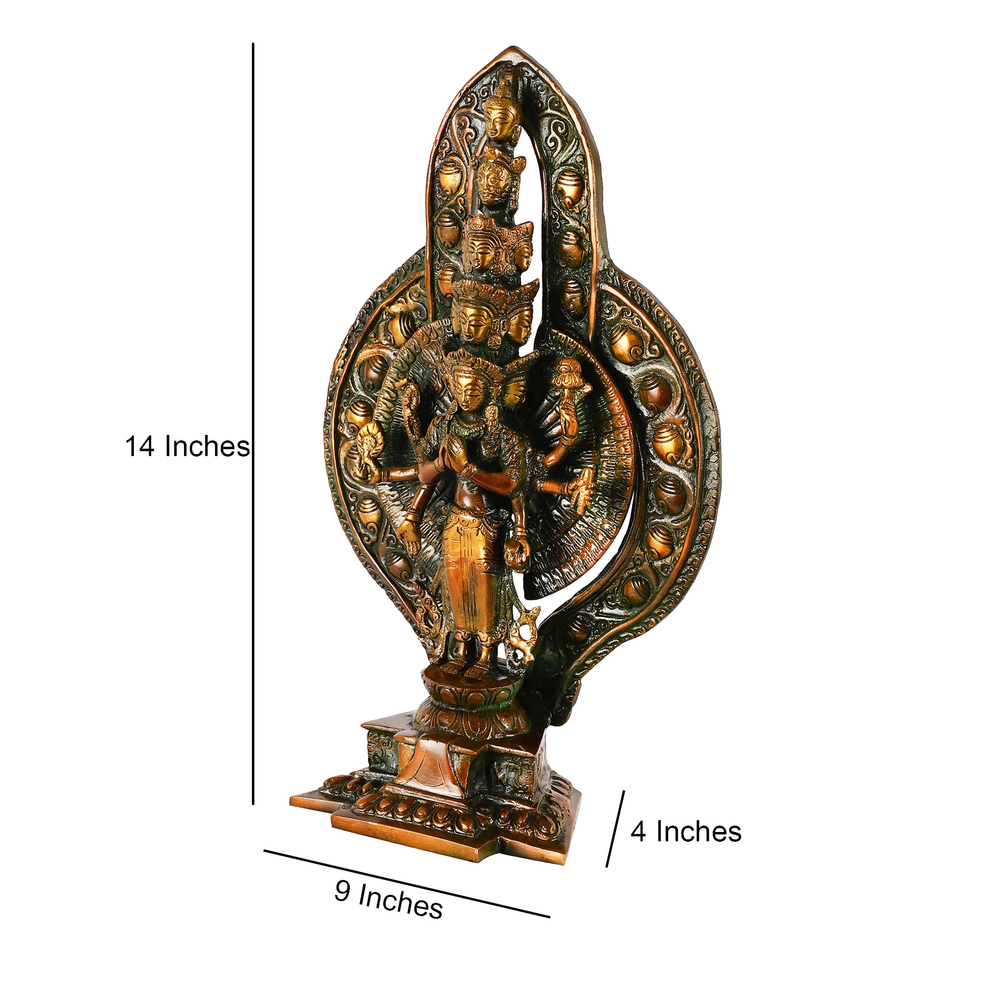 Brass Avlokeswar Idol (Large)
