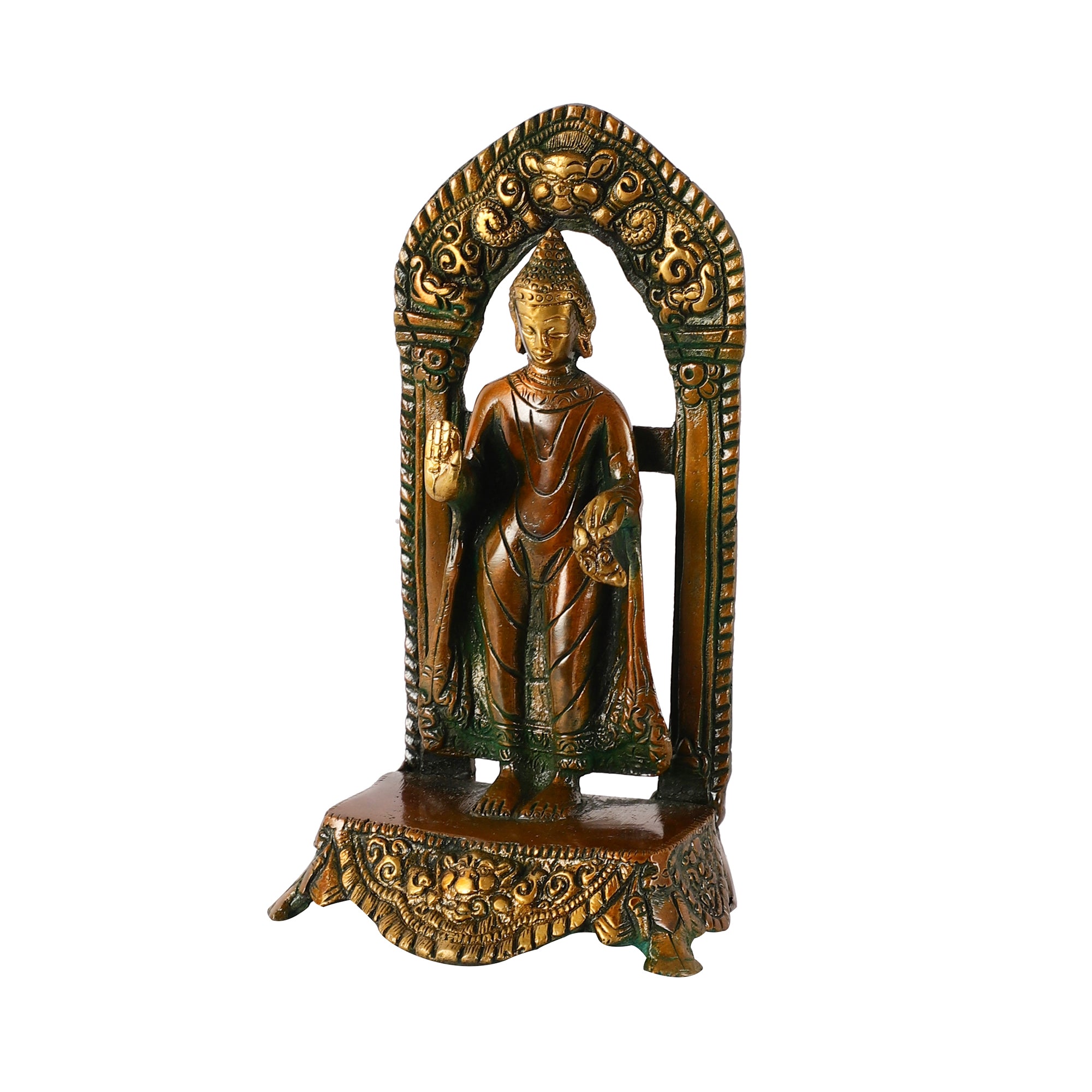 Brass Standing Buddha