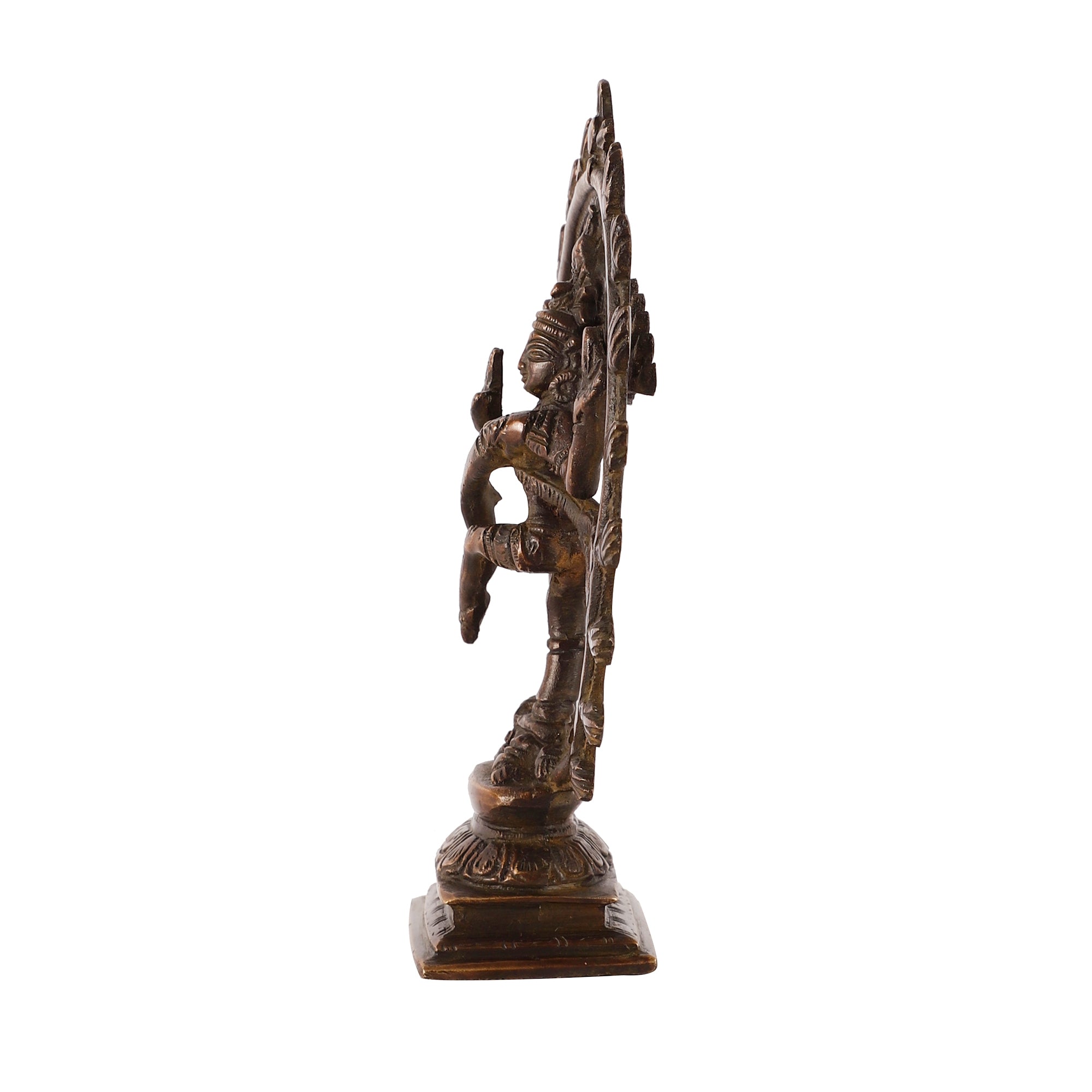 Handcrafted Brass Natraj (Antique Brown)