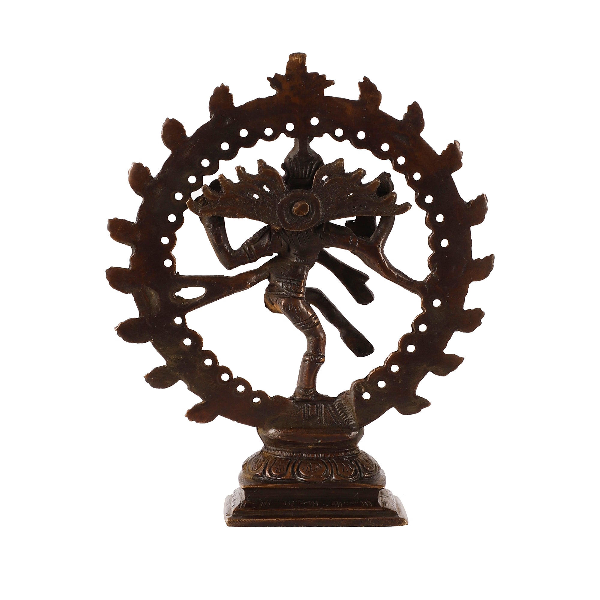 Handcrafted Brass Natraj (Antique Brown)