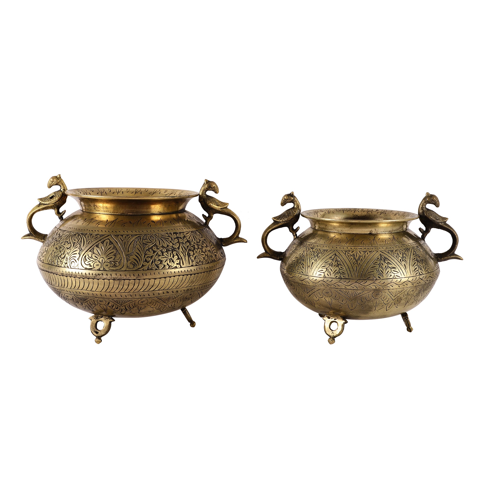 Antique Brass Pot - Oval (Single)