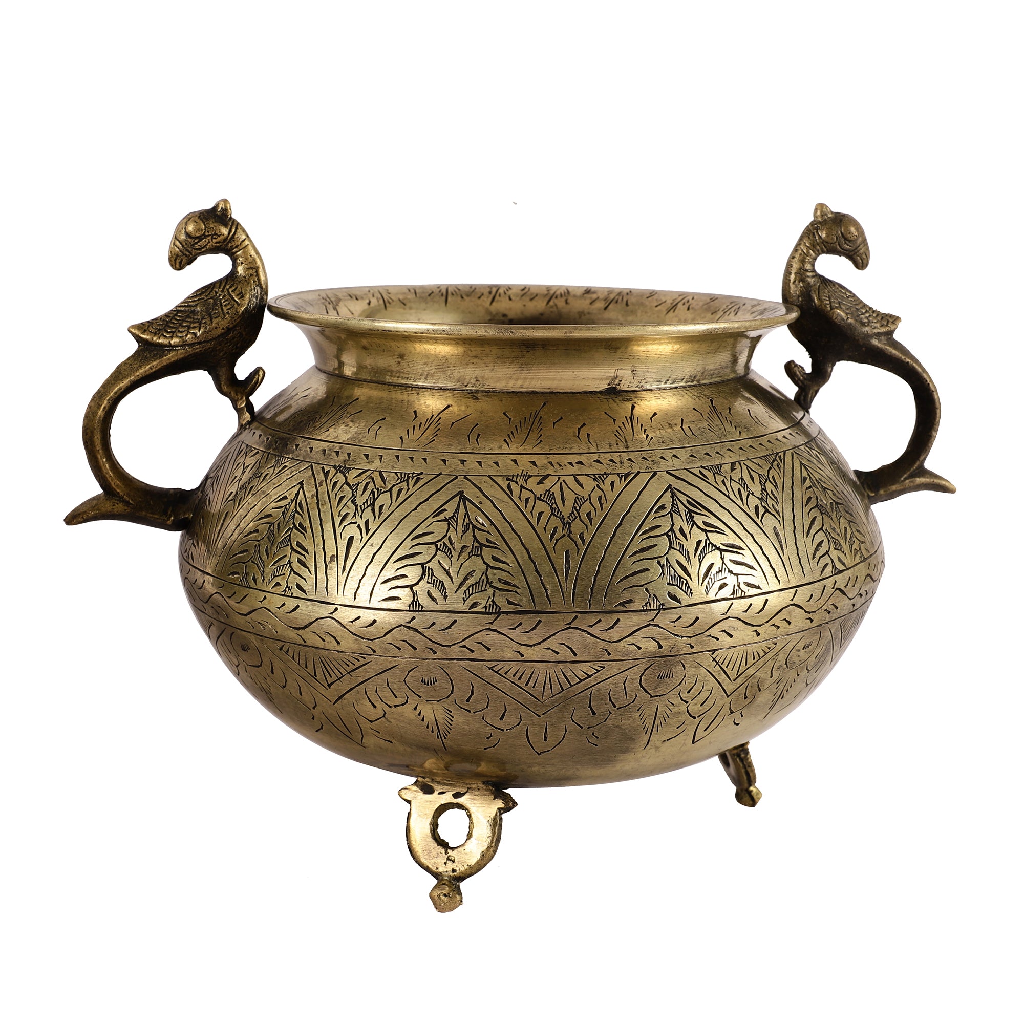 Antique Brass Pot - Oval (Single)