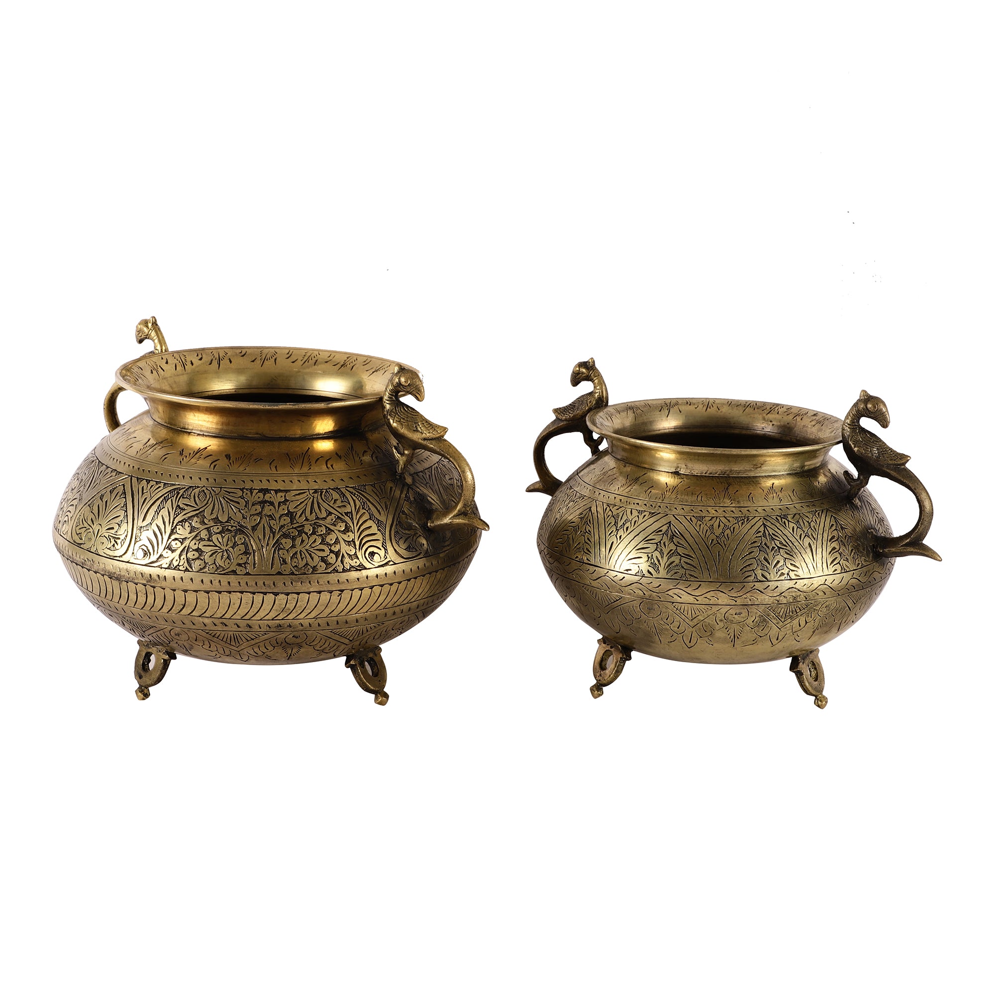 Antique Brass Pot - Oval (Single)