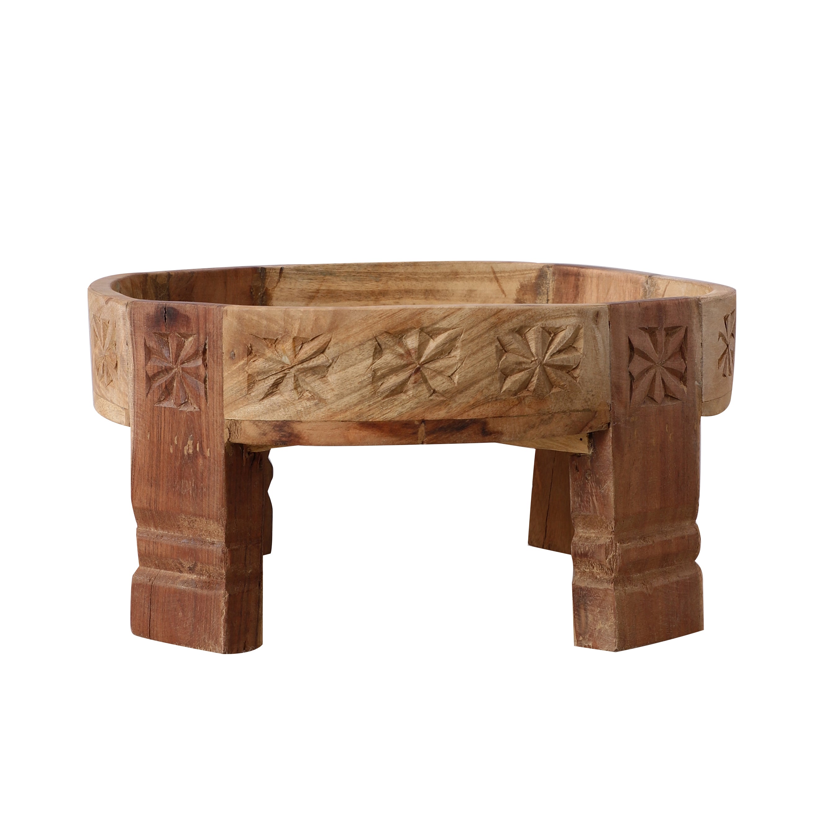 Four Legged Wooden Tray (Brown)