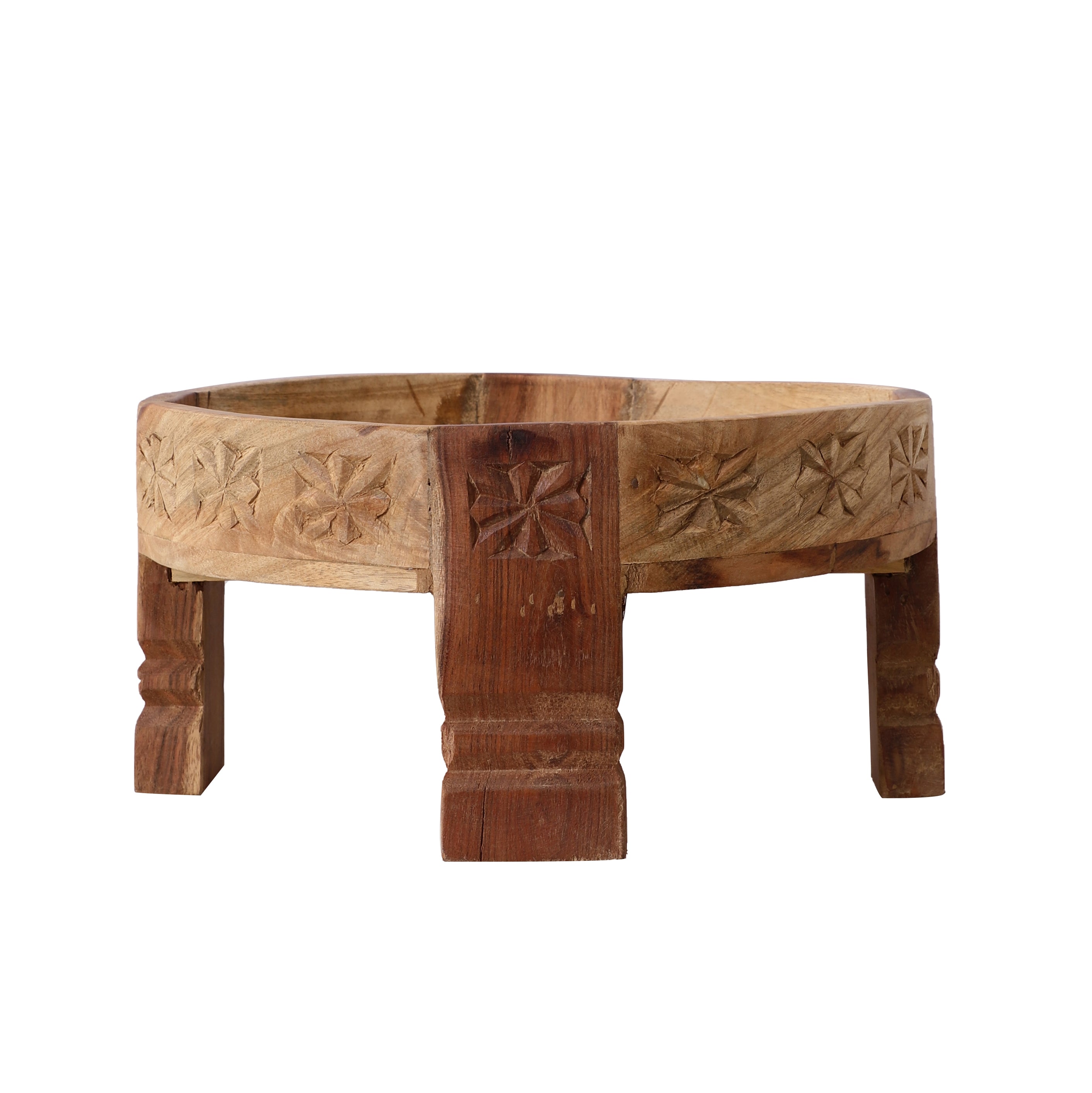 Four Legged Wooden Tray (Brown)