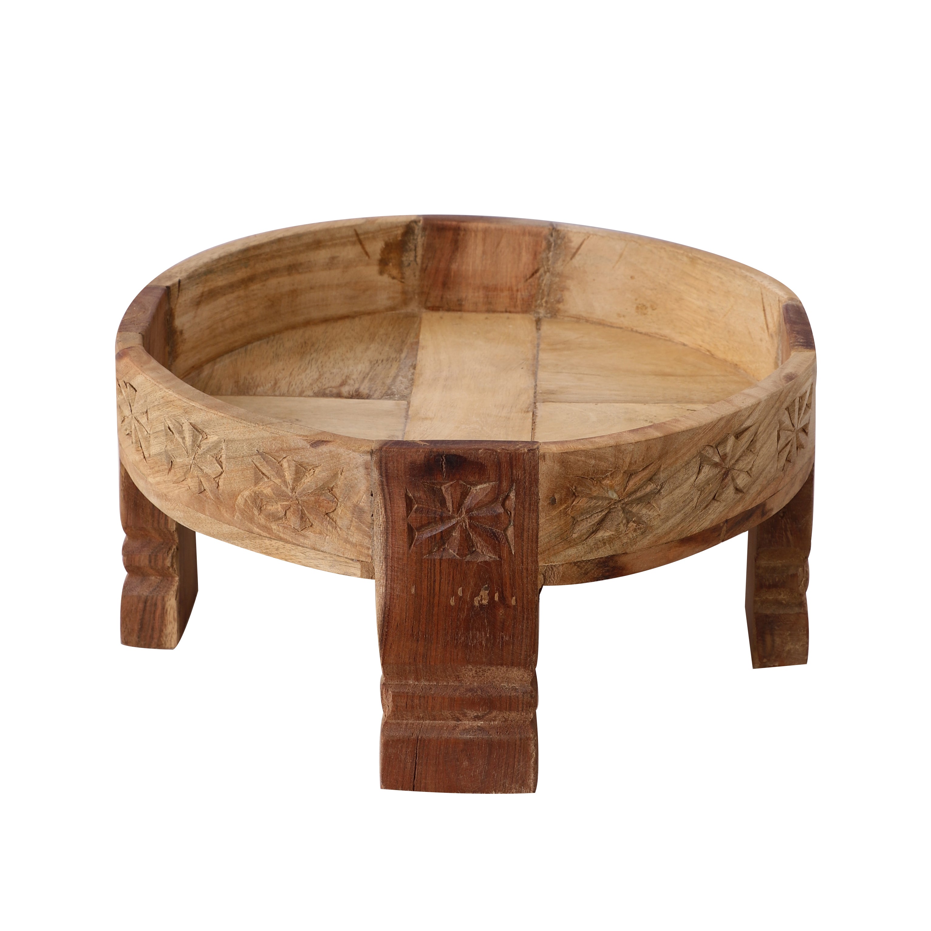 Four Legged Wooden Tray (Brown)