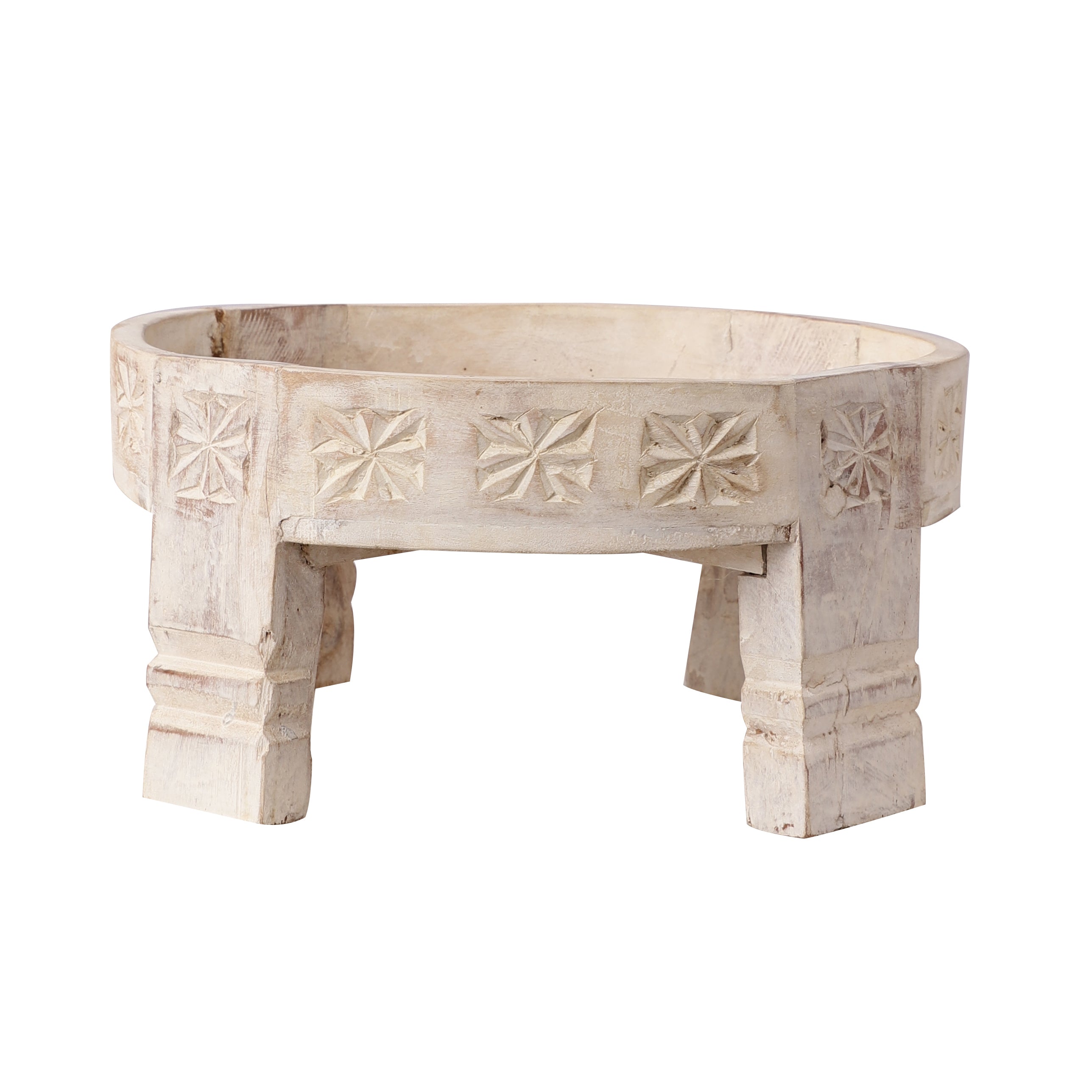 Four Legged Wooden Tray (White)