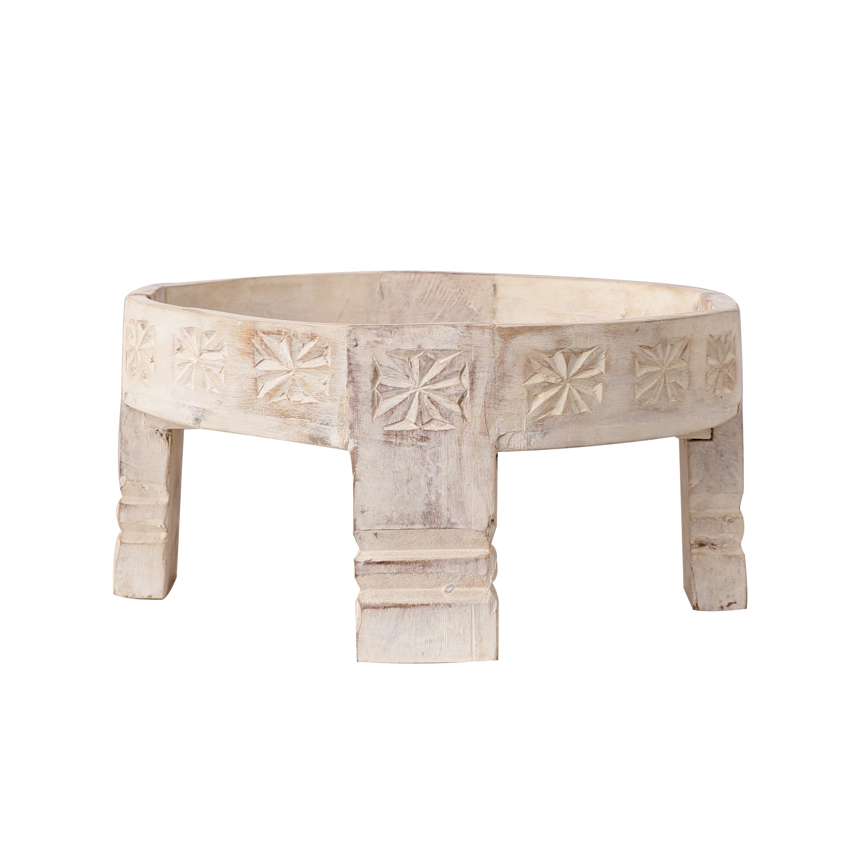 Four Legged Wooden Tray (White)