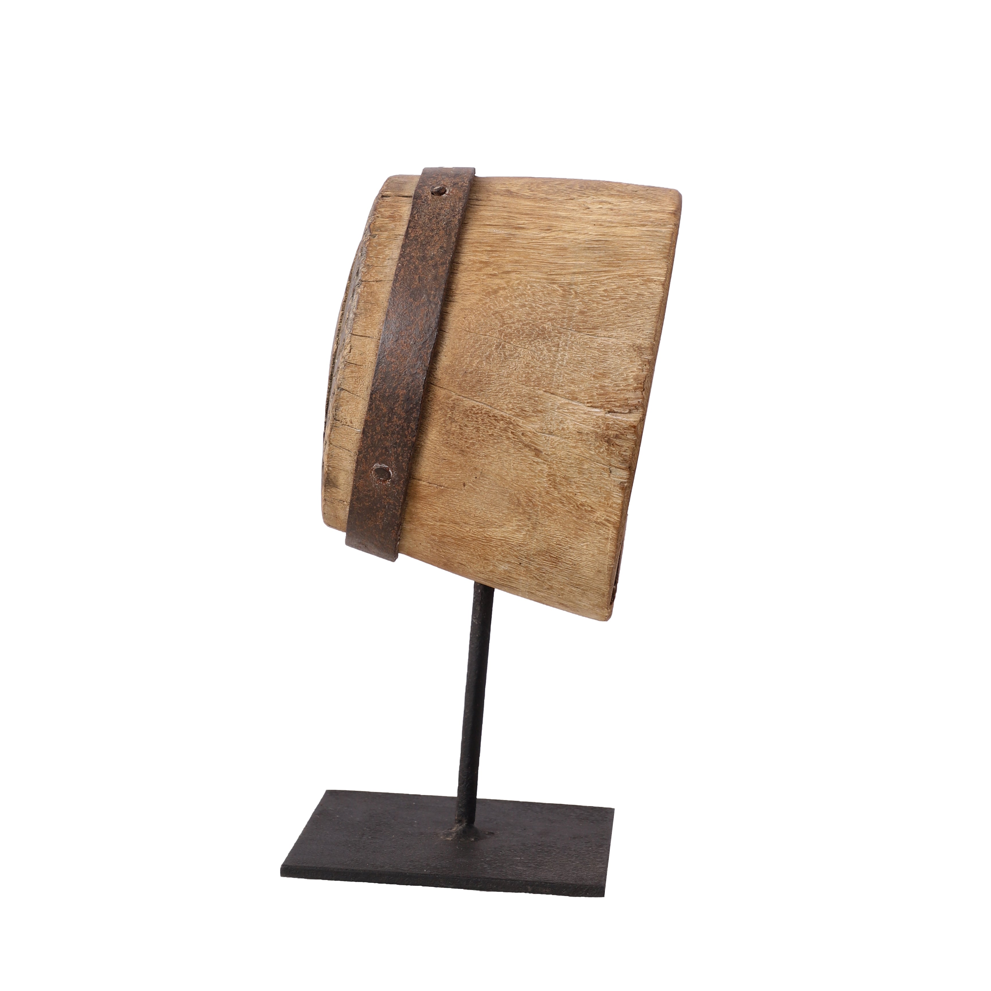 Wooden Wheel Table Accent