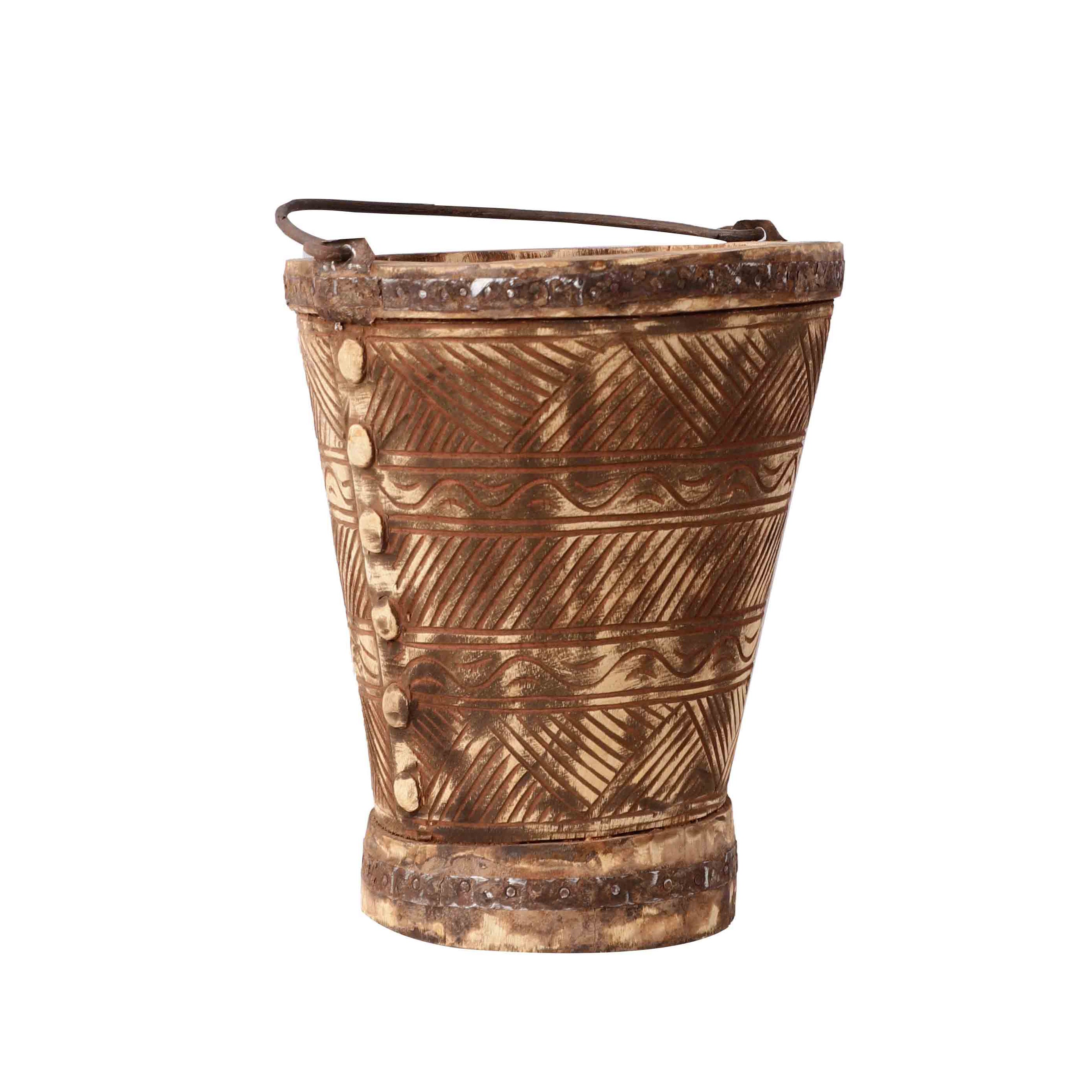 Antique Wooden Bucket
