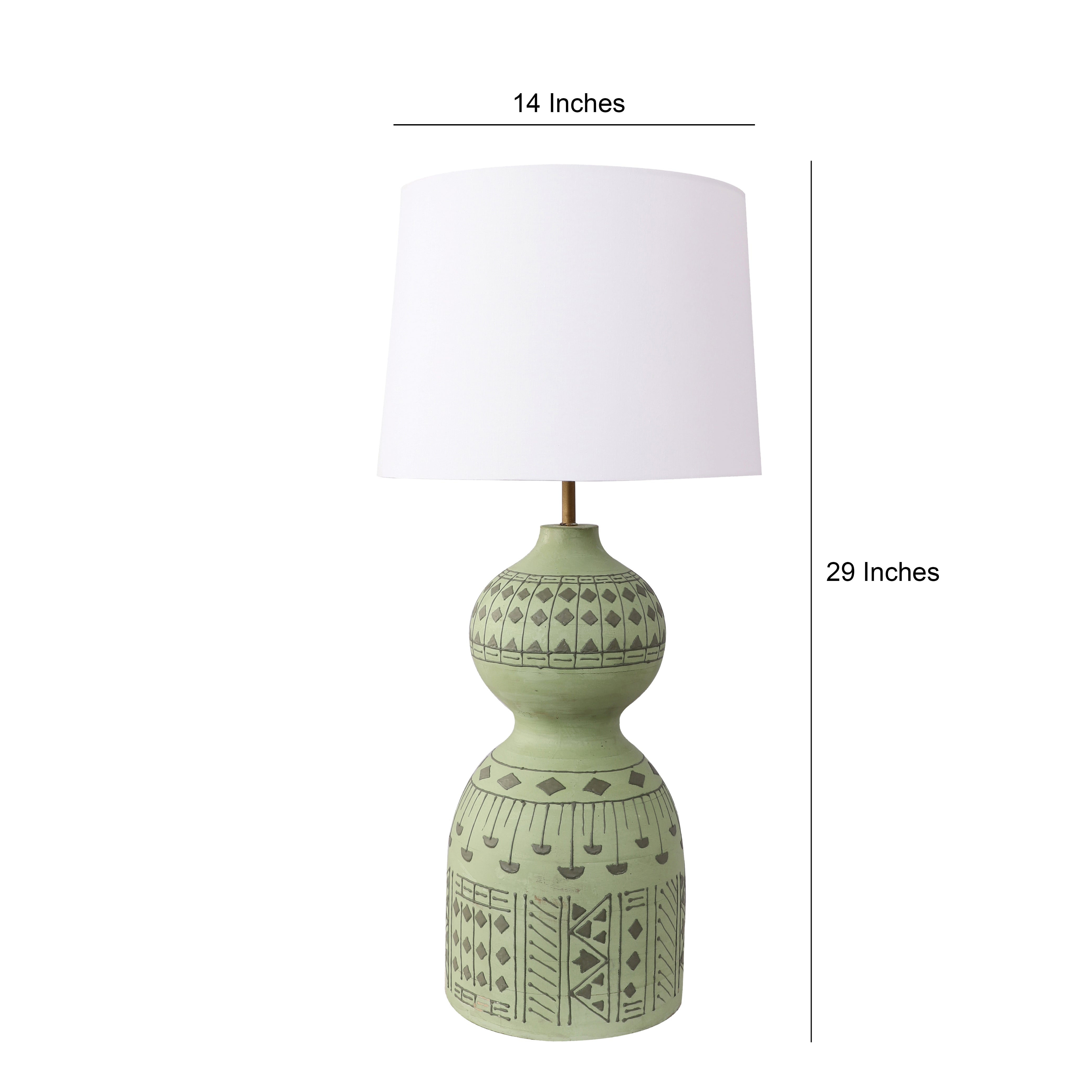 Belleview Green Table Lamp