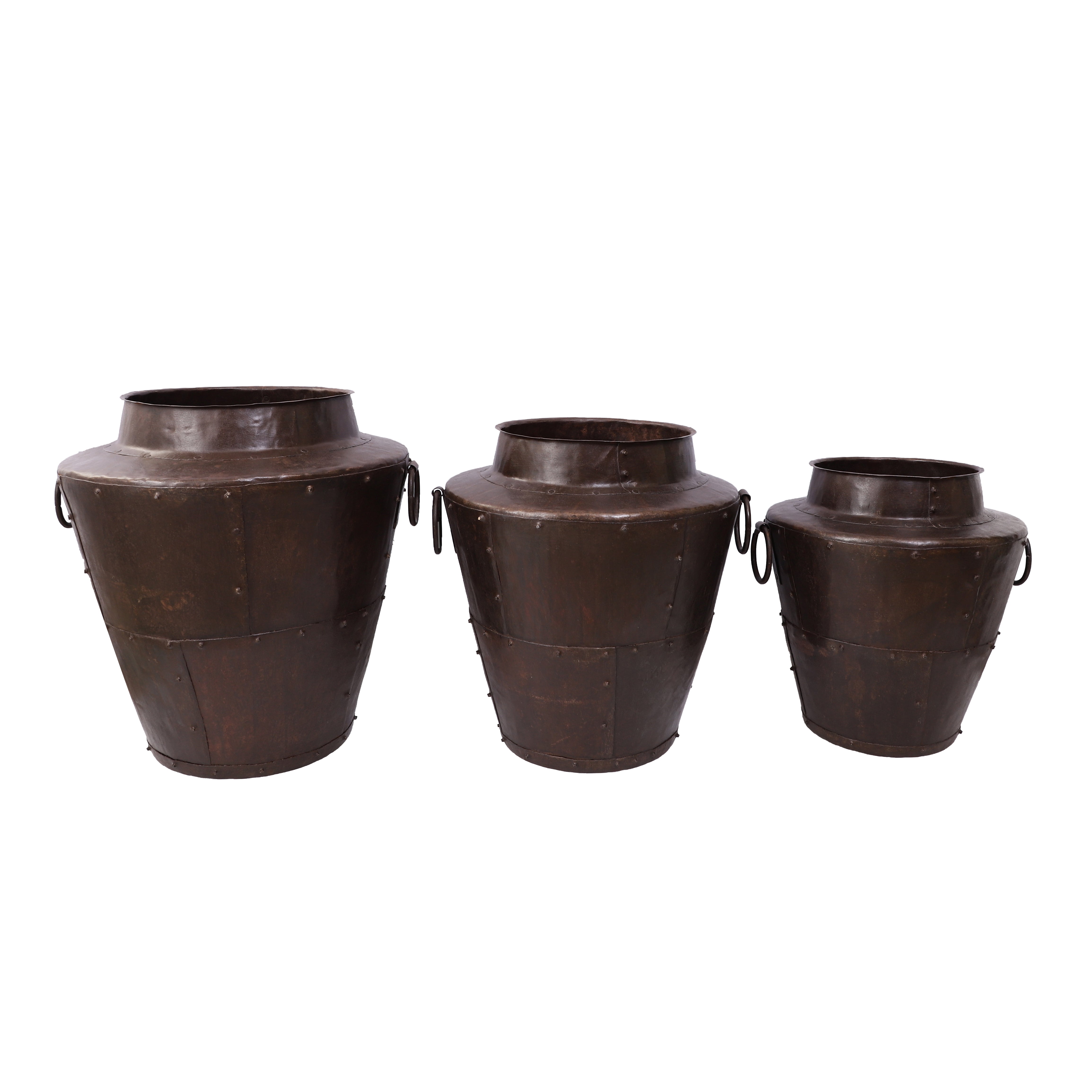 Brown Long Metal Pot (Single)