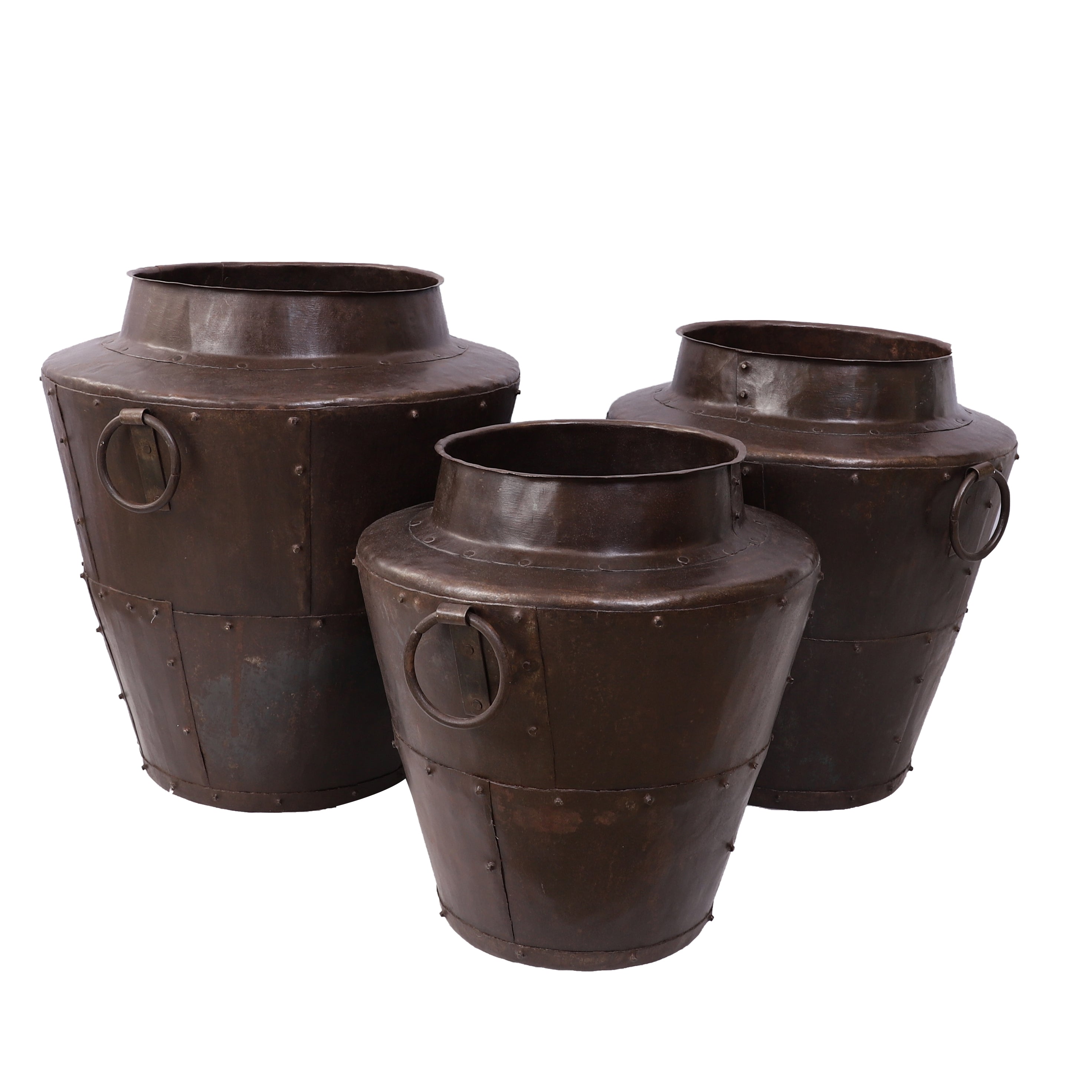 Brown Long Metal Pot (Single)