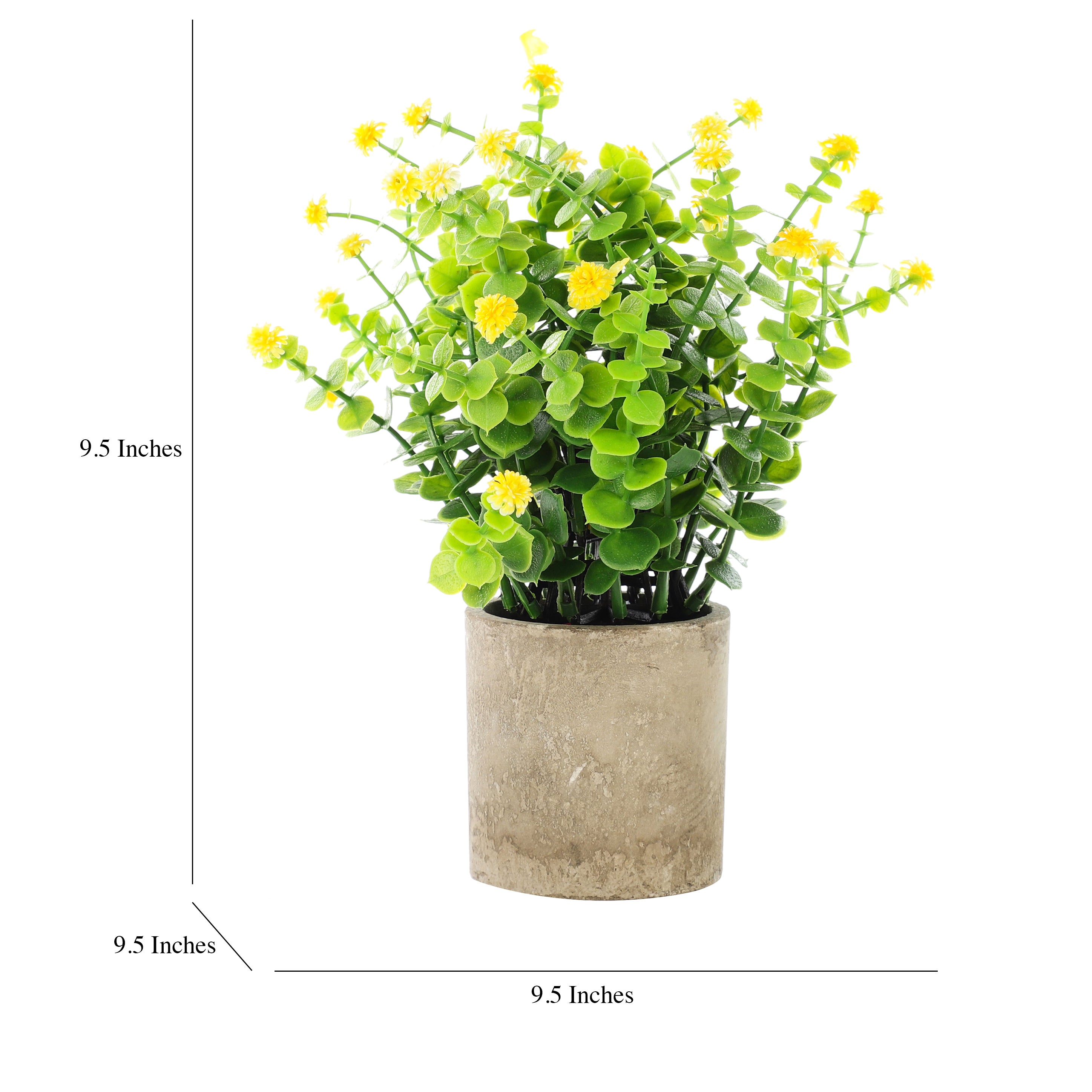 Faux Eucalyptus Bonsai with Flowers (Single)