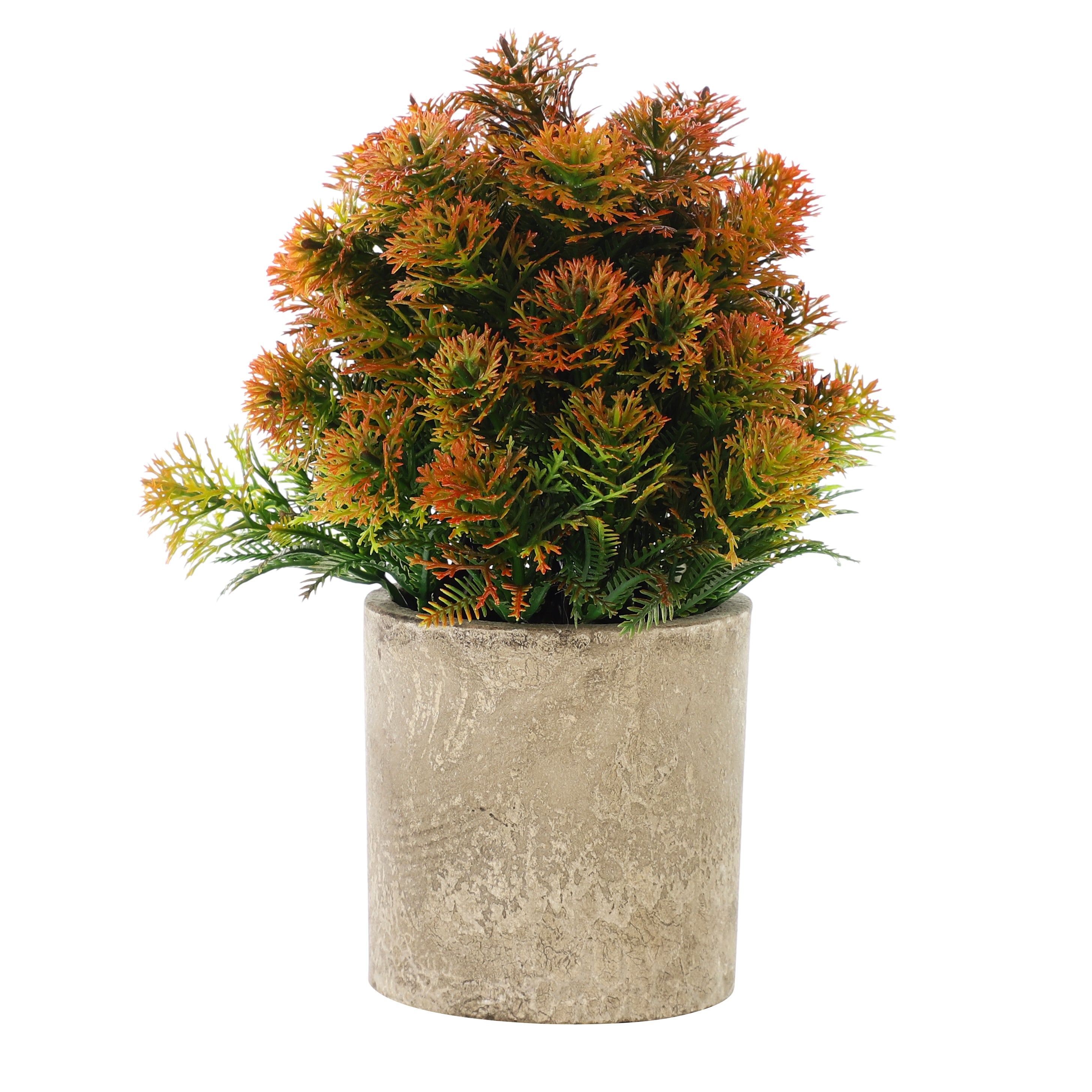 Red/Green Faux Bush Plant