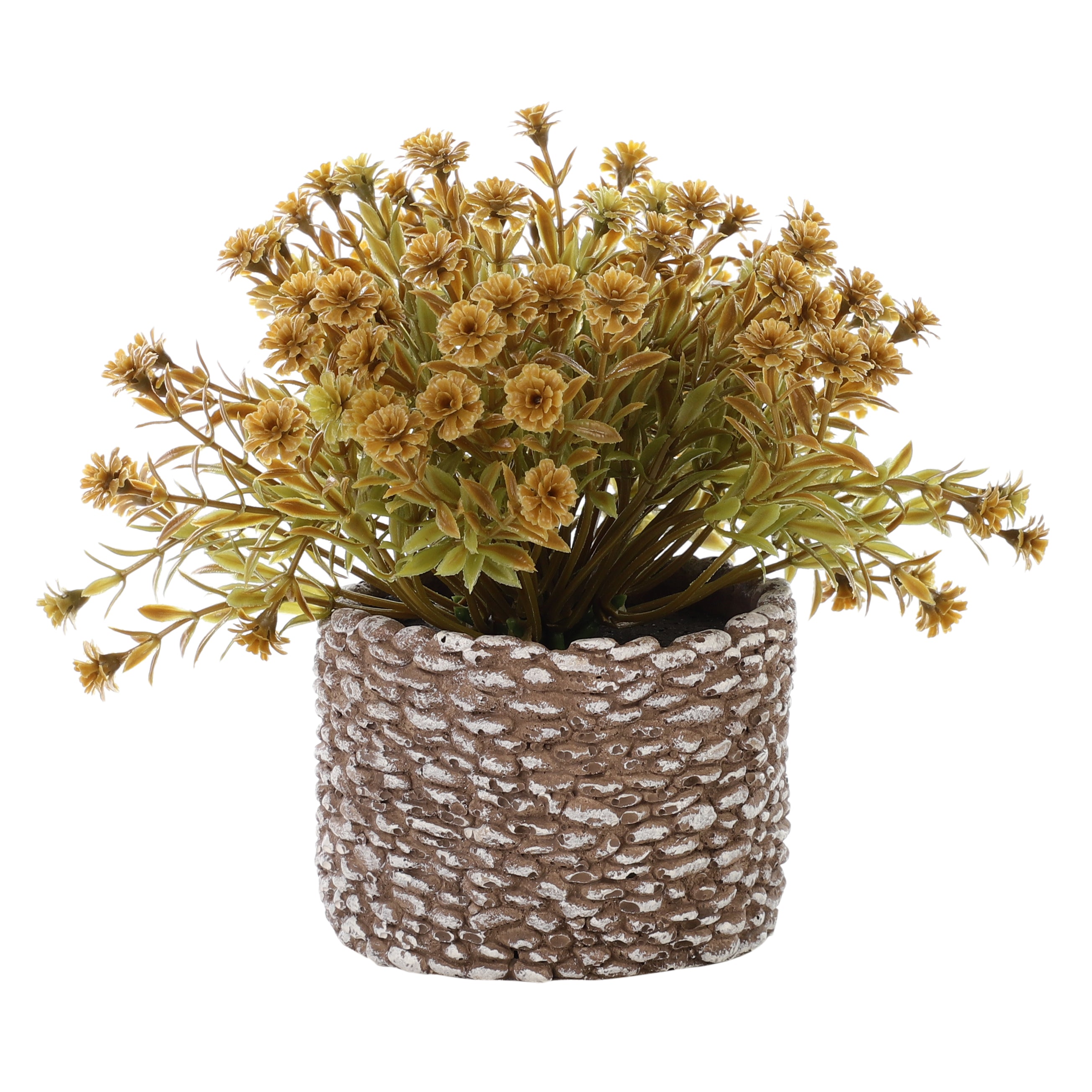 Brown Faux Bush Flower Plant