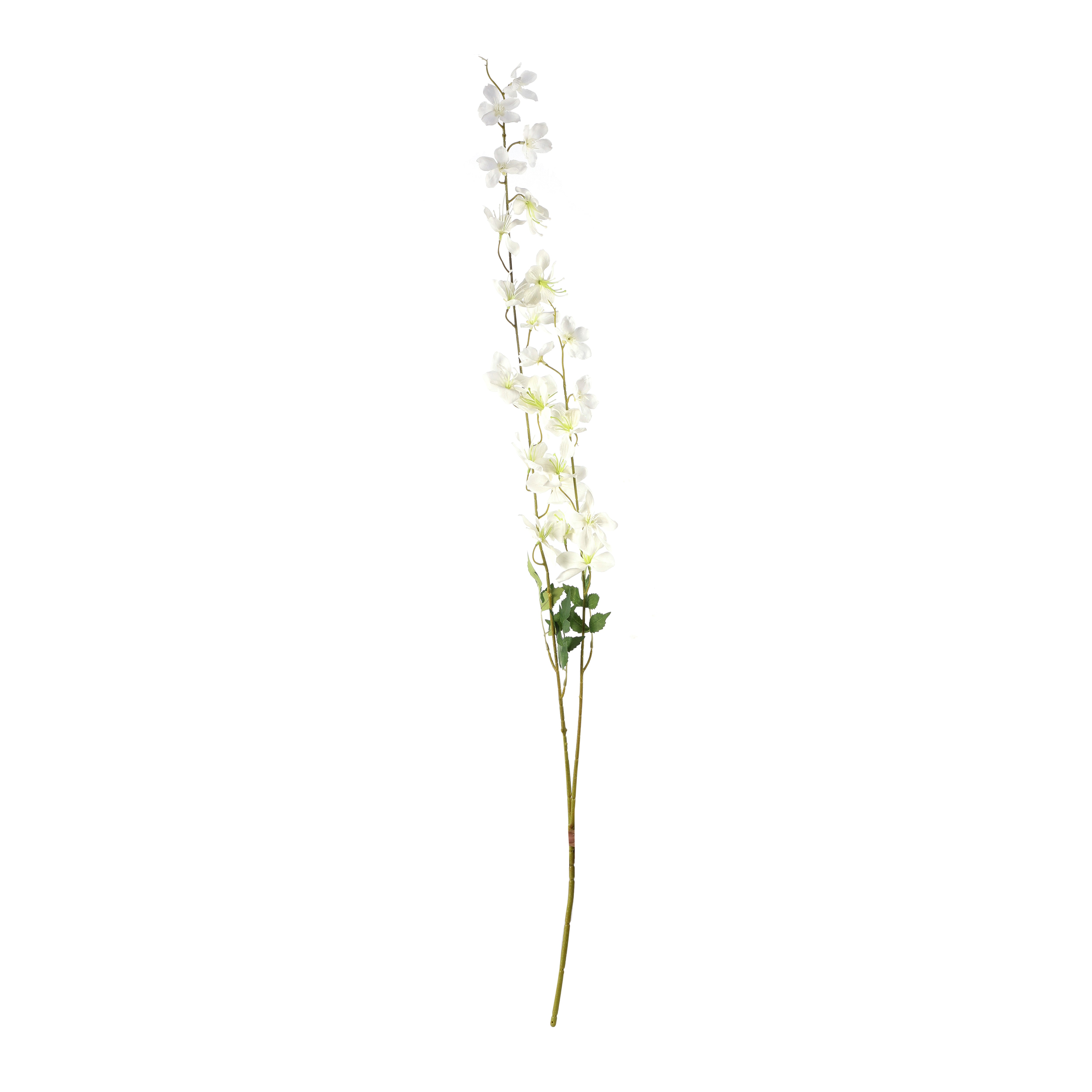 Faux White Delphinium Stick (Single)