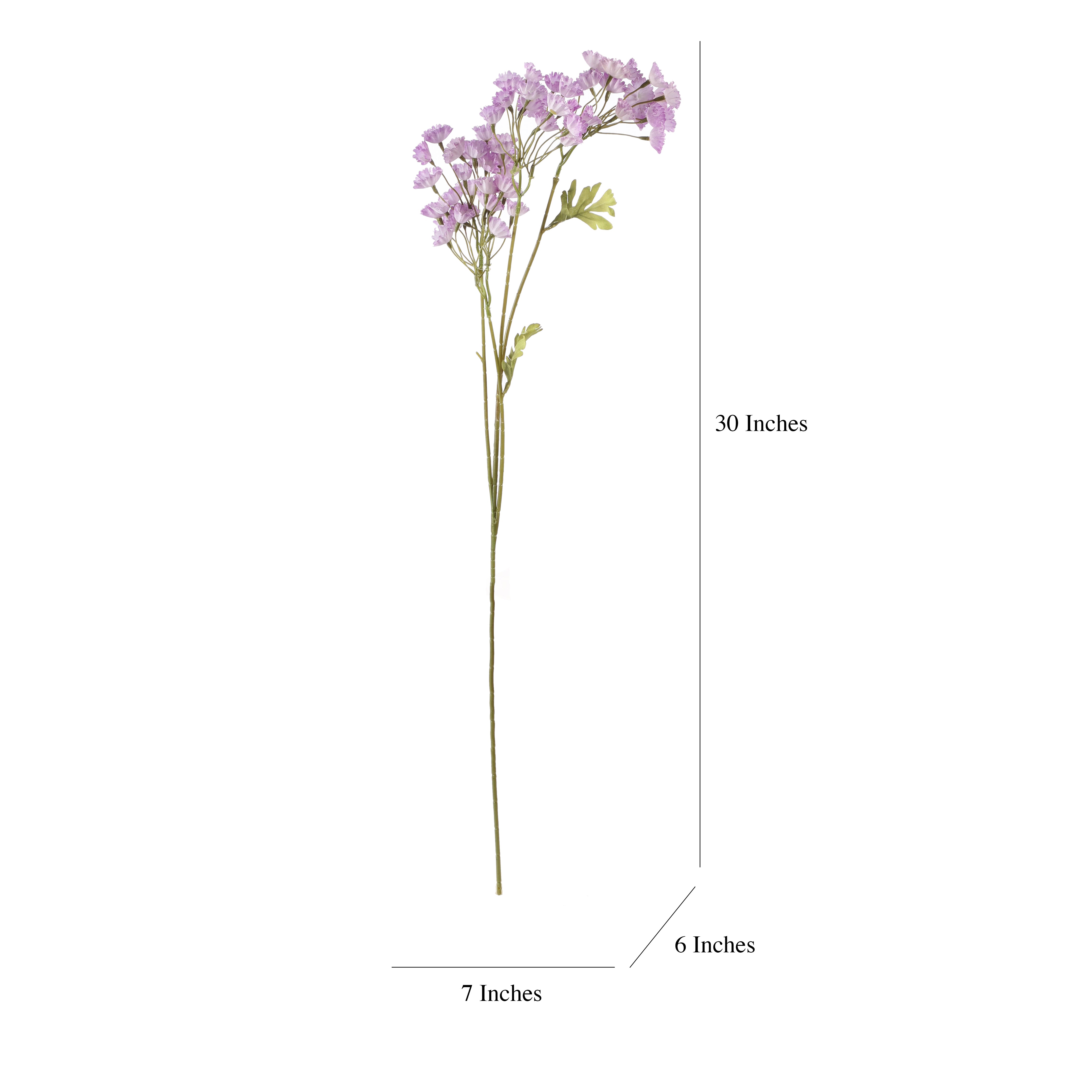 Faux Mauve Baby's Breath Flower Stick (Single)