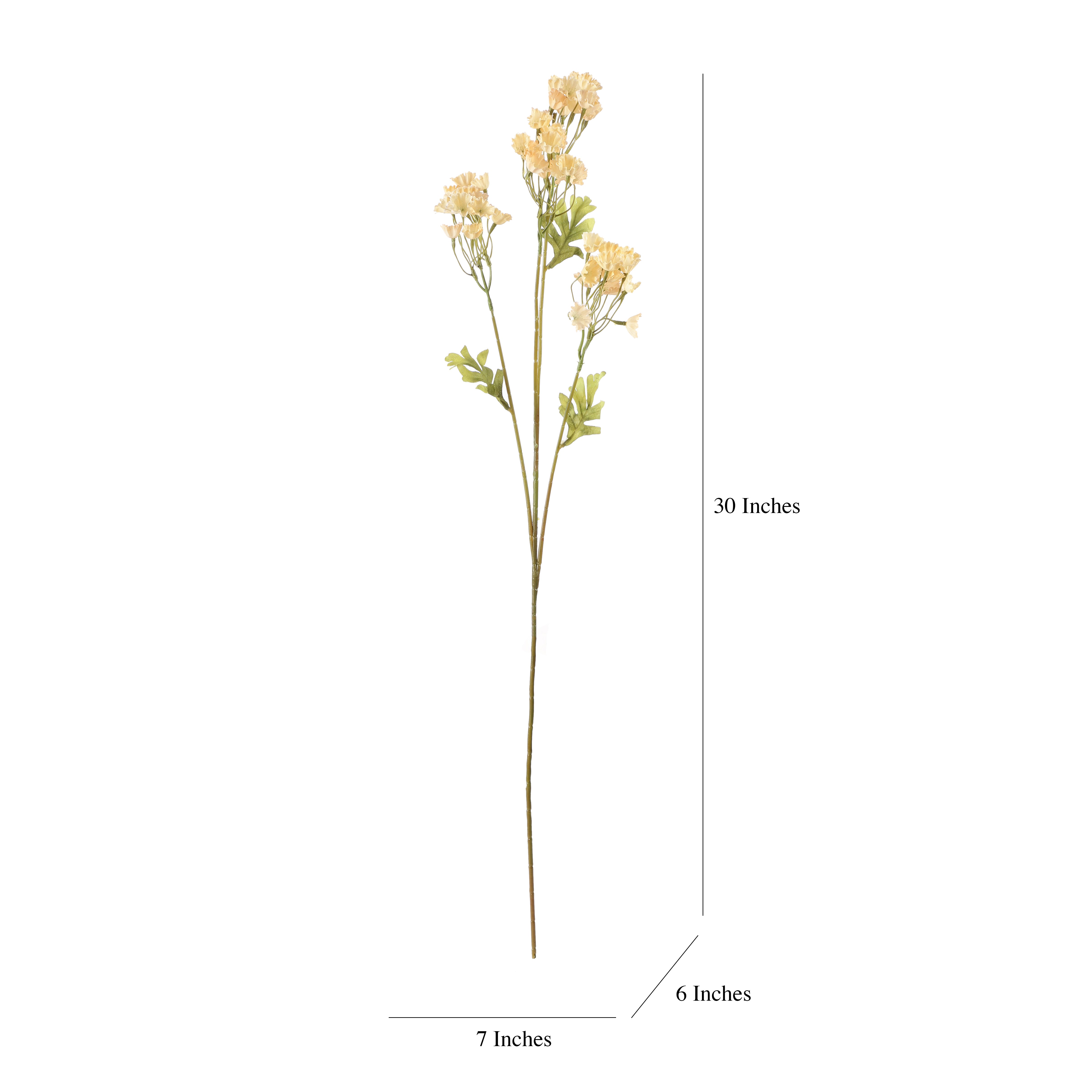 Faux Cream Baby's Breath Flower Stick (Single)
