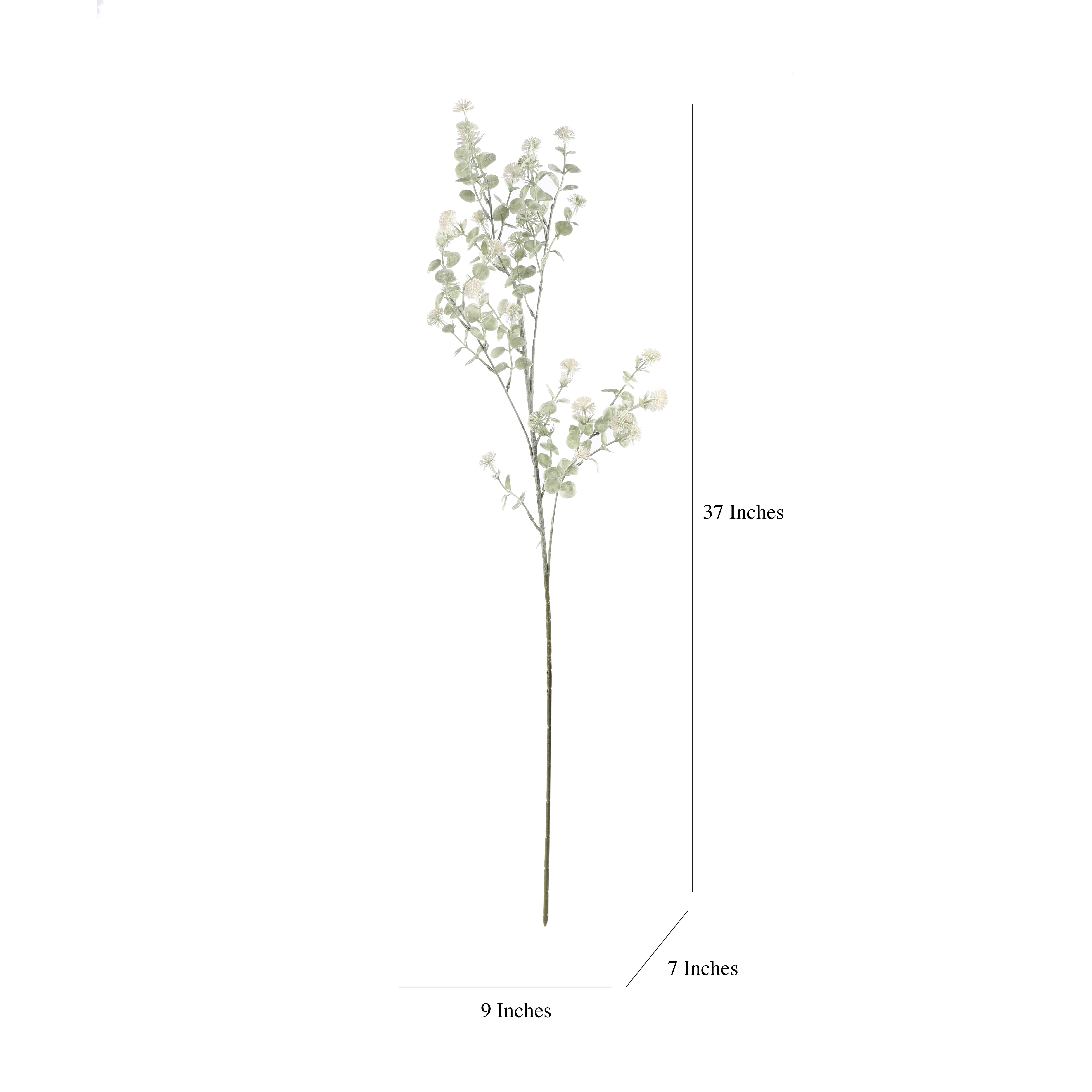 Faux Pale Green Eucalyptus Stem (Single)
