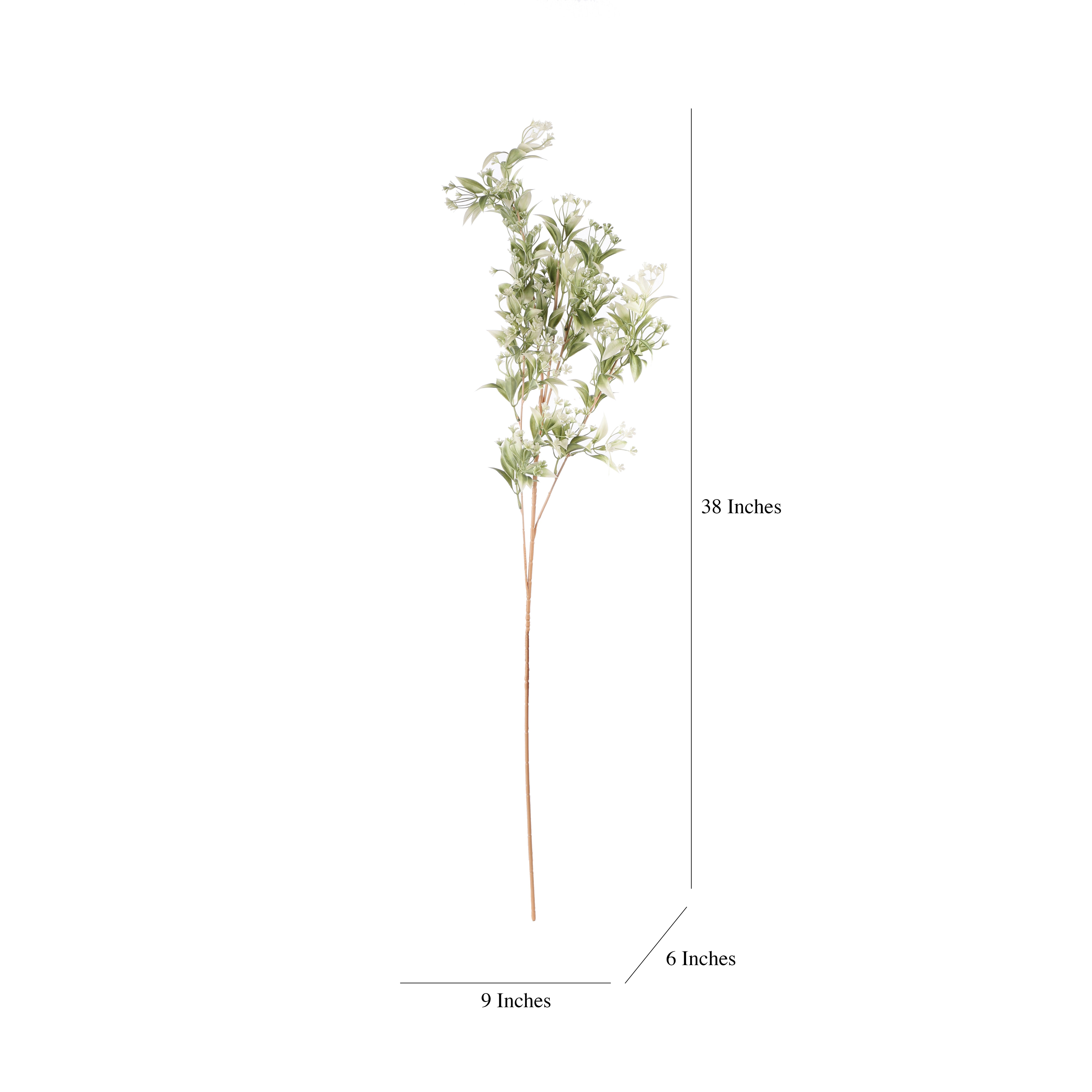 Faux Pittosporum Flower Stem (Single)