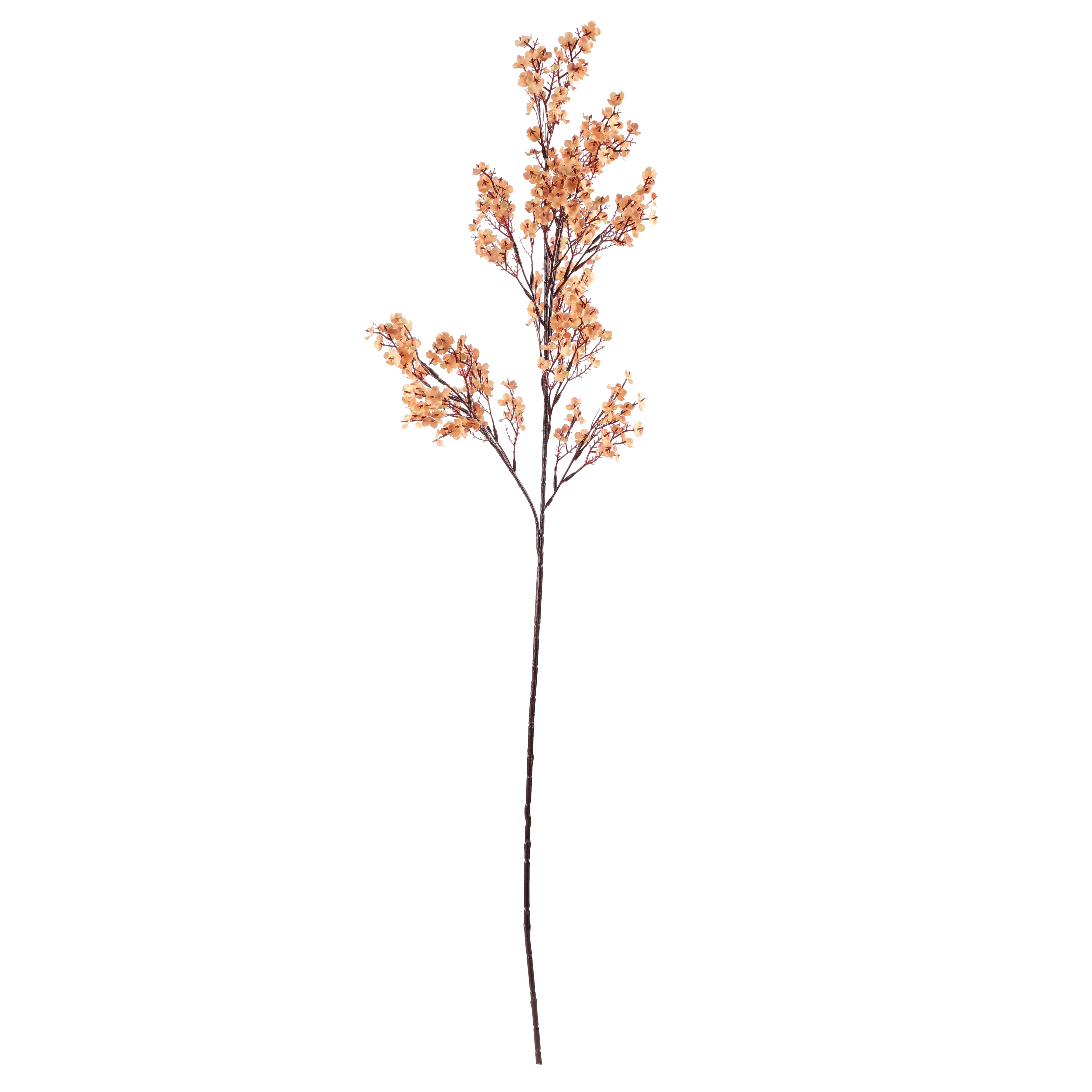 Brown Gypsophila Faux Flower Stick (Single)