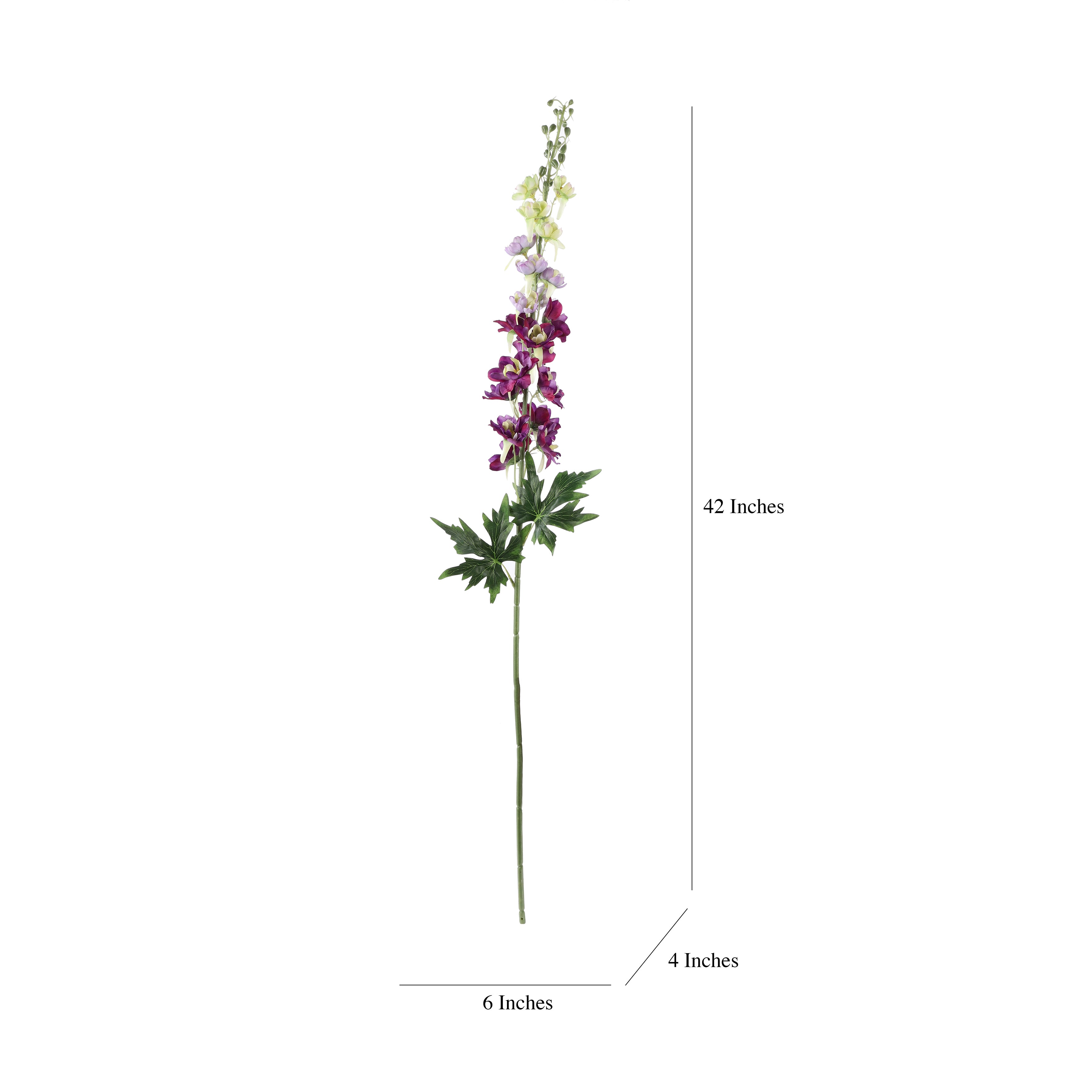 Faux Dual Shade Purple Delphinium Stick (Single)