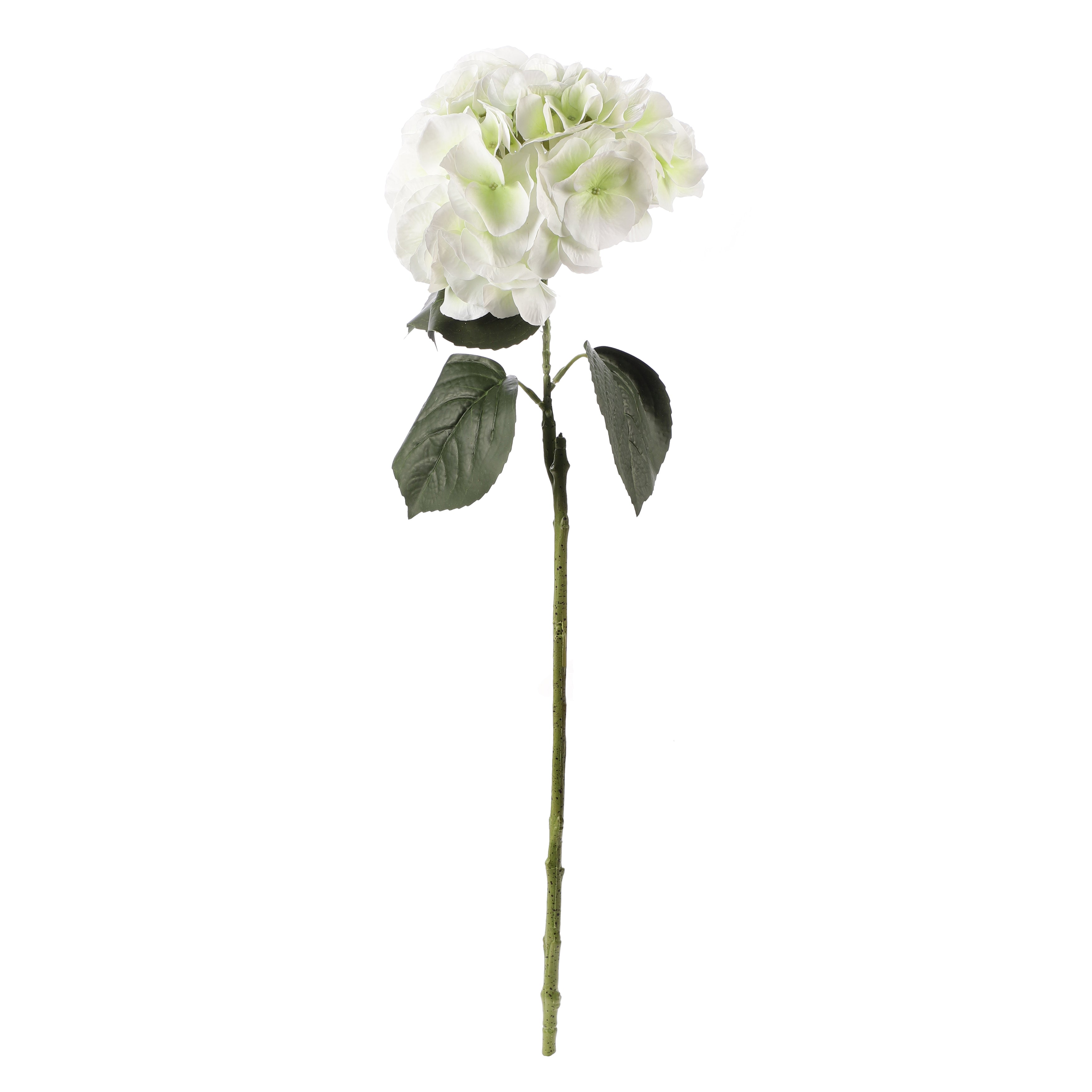 Faux White Hydrangea Stick (Single)