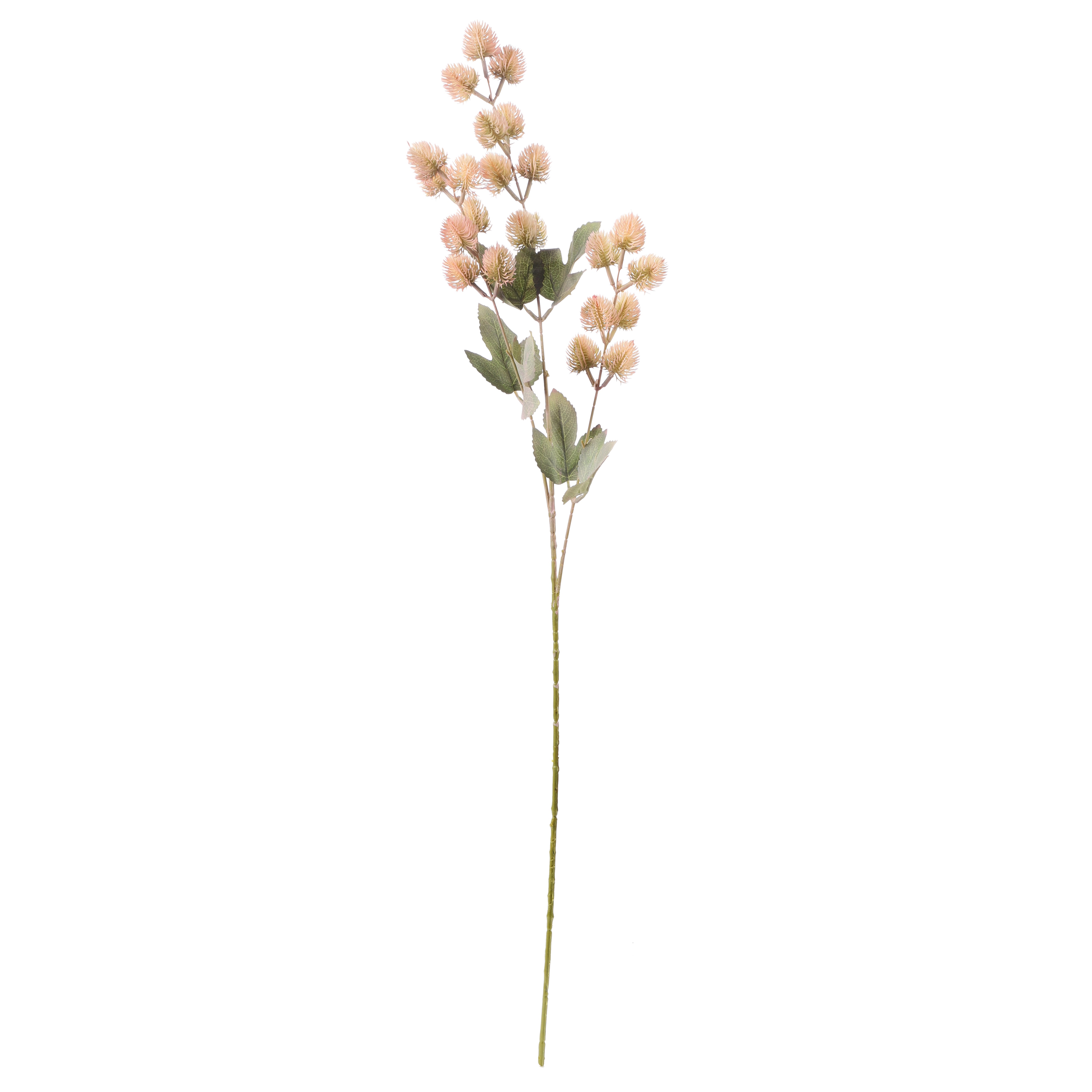 Faux Peach Eucalyptus Stem With Buds (Single)