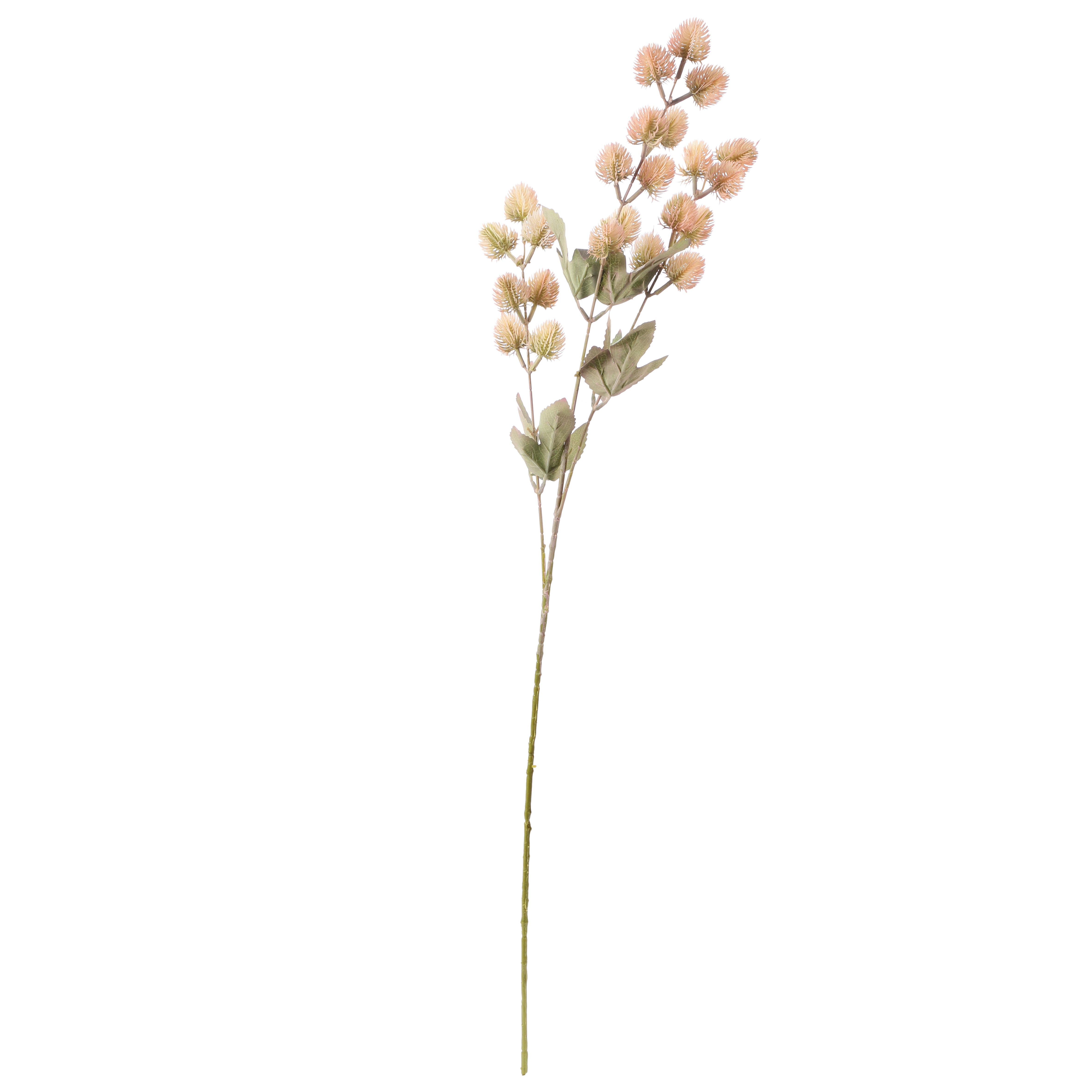 Faux Peach Eucalyptus Stem With Buds (Single)