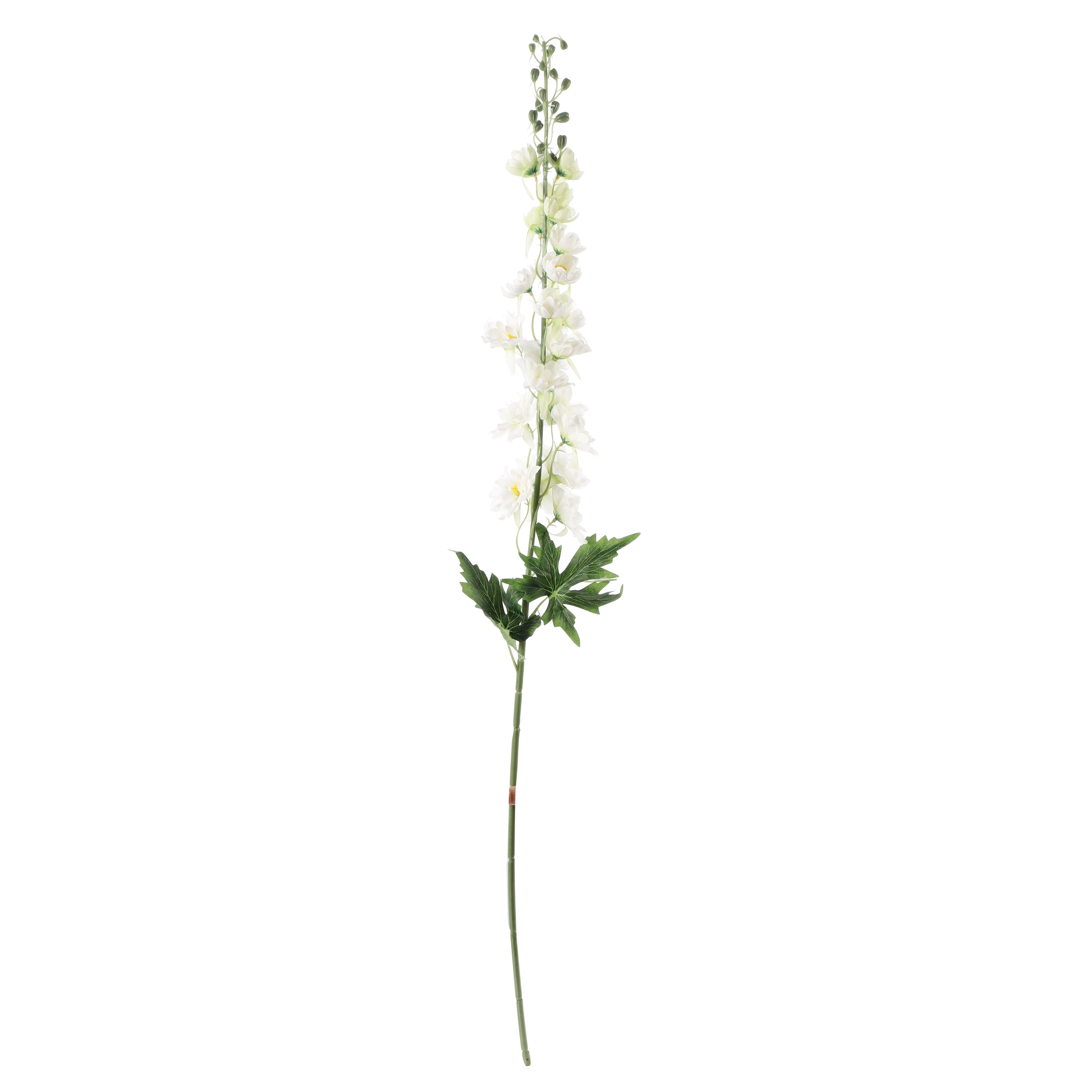 Faux Dual Shade White Delphinium Stick (Single)