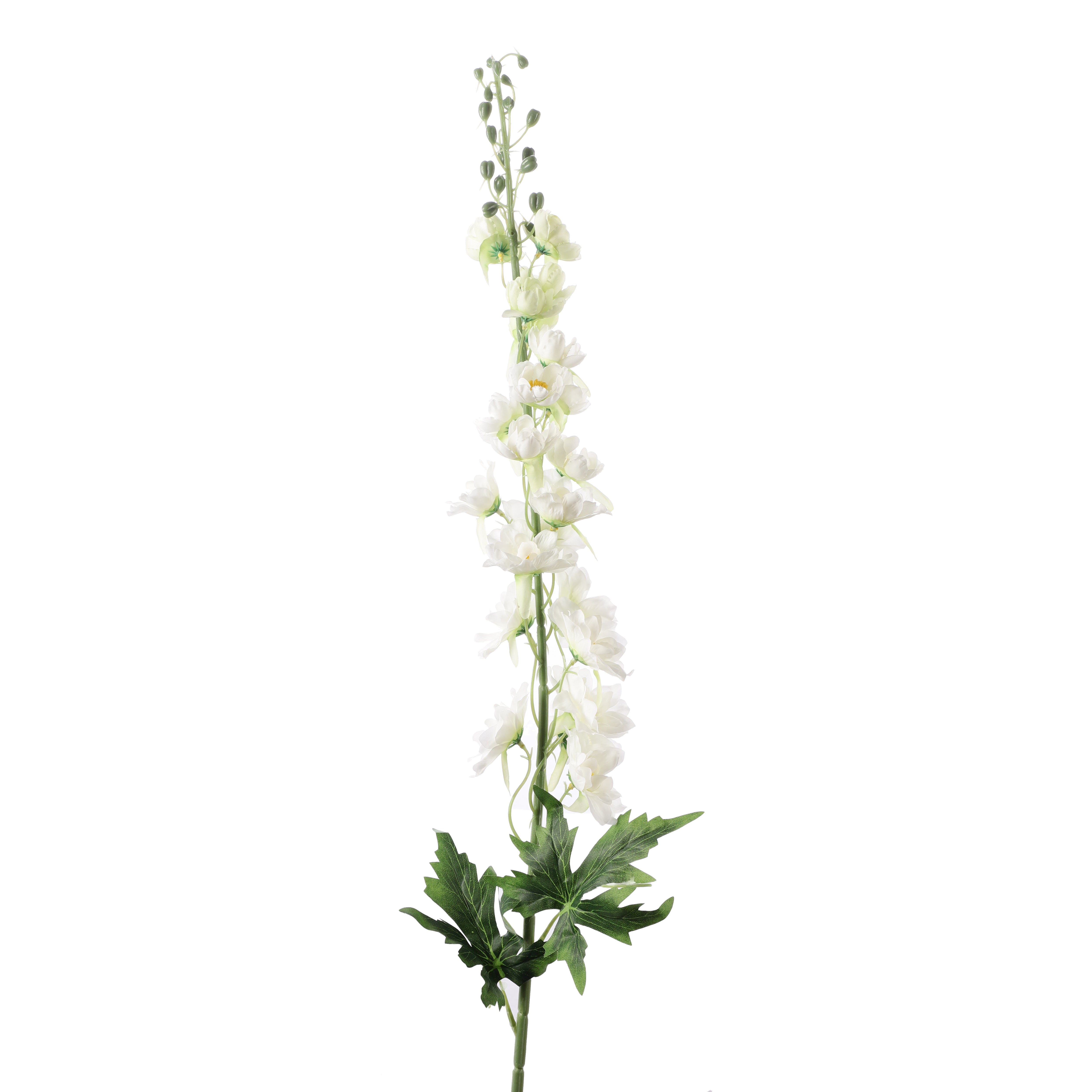 Faux Dual Shade White Delphinium Stick (Single)