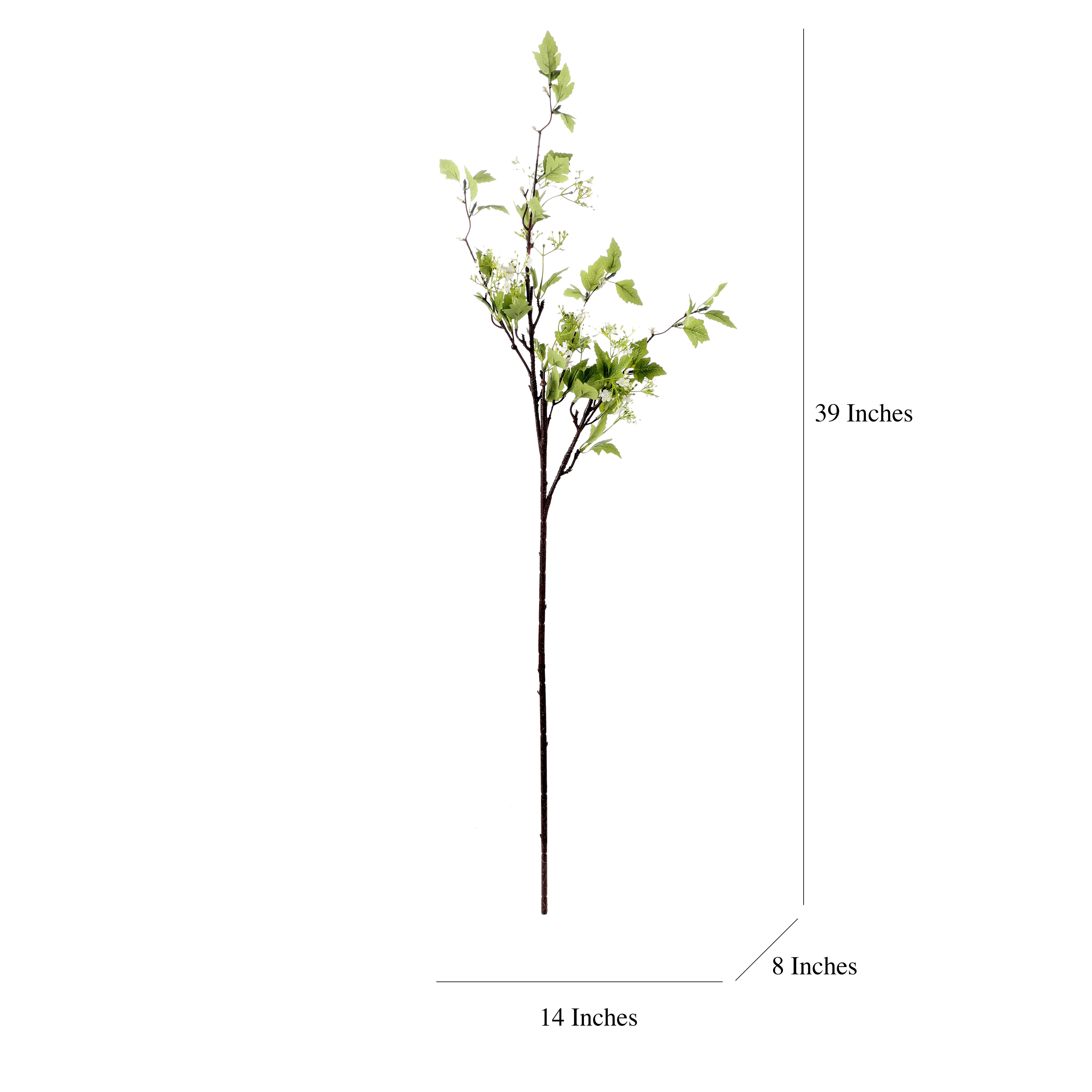 Faux Budding Viburnum Stem (Single)