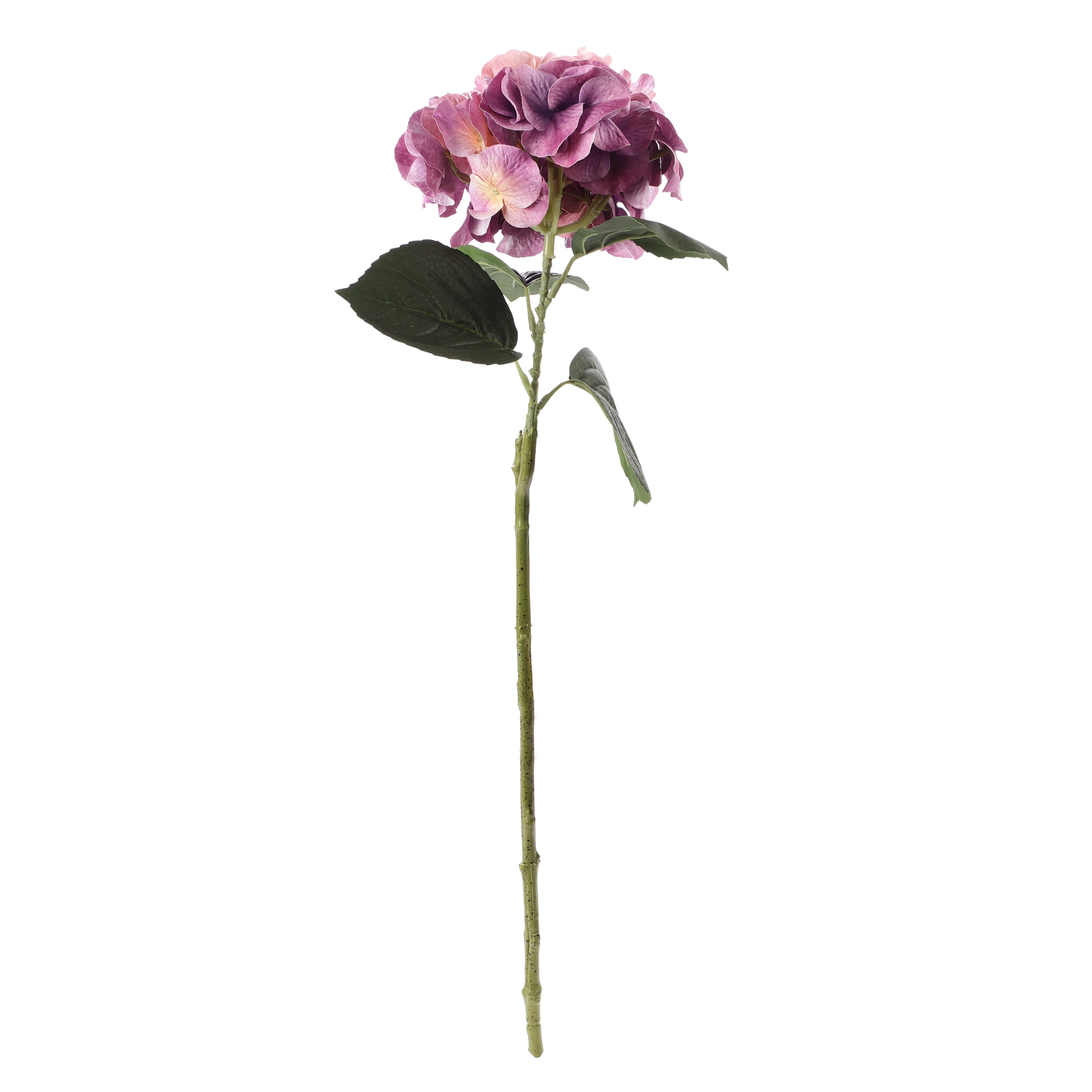 Faux Dual Shade Muave Hydrangea Stick (Single)